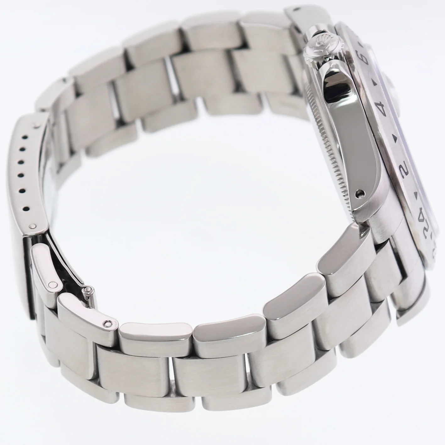 1991 TRITIUM Rolex Explorer II White 16570 40mm Polar Stainless Steel GMT Watch Box - Image 5