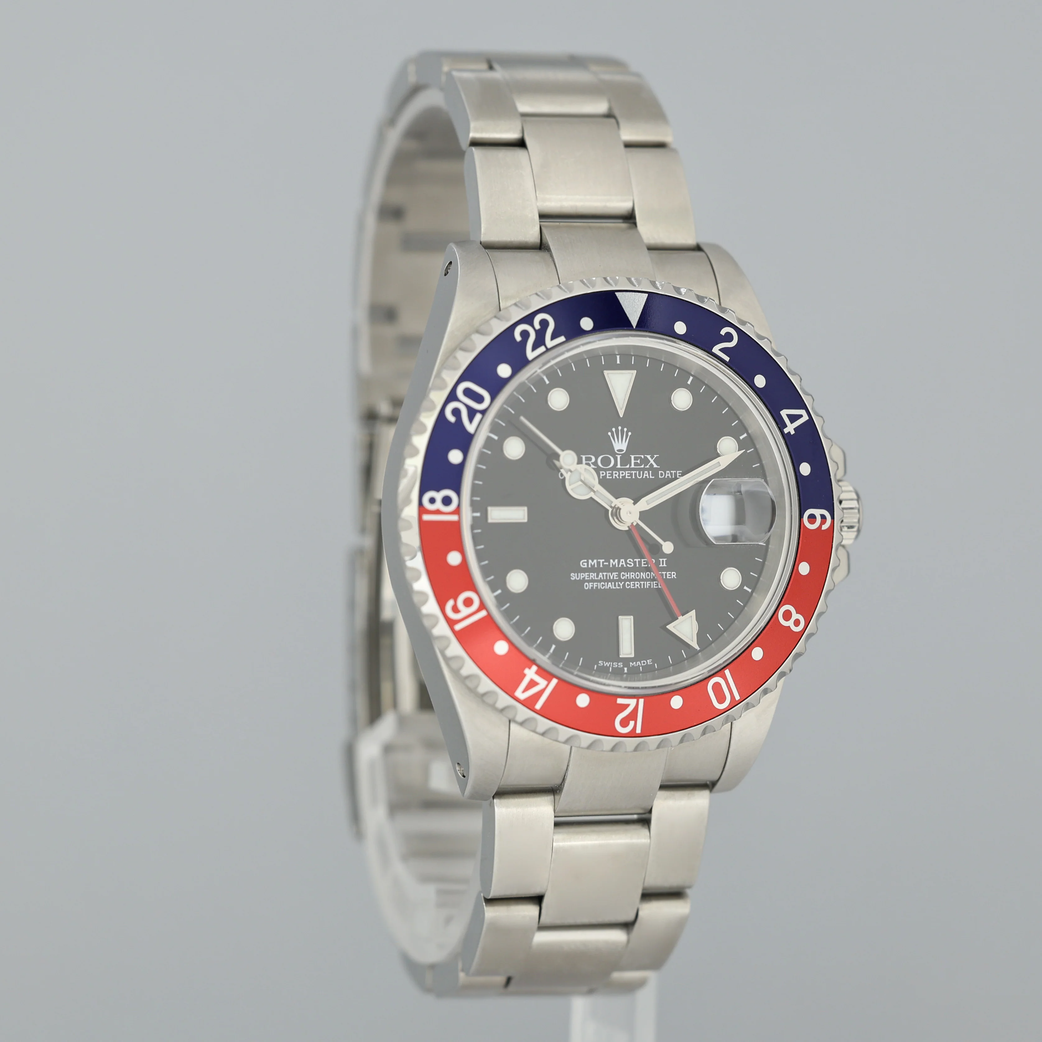 2000 MINT PAPERS Rolex GMT-Master II 2 Pepsi Blue Red Steel 16710BLRO 40mm Watch - Image 3