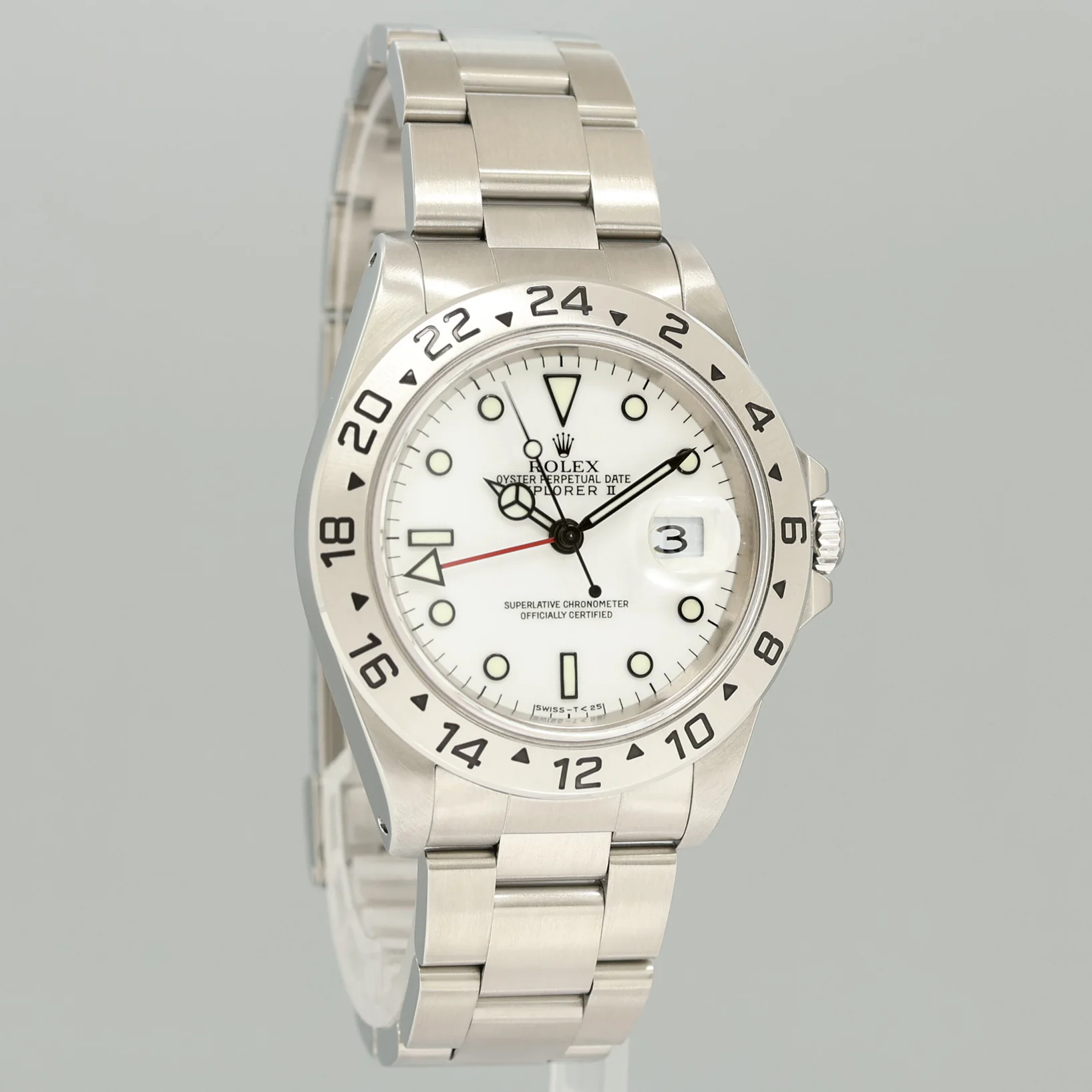 1998 PAPERS MINT Rolex Explorer II White 16570 40mm Polar GMT Watch Box - Image 3
