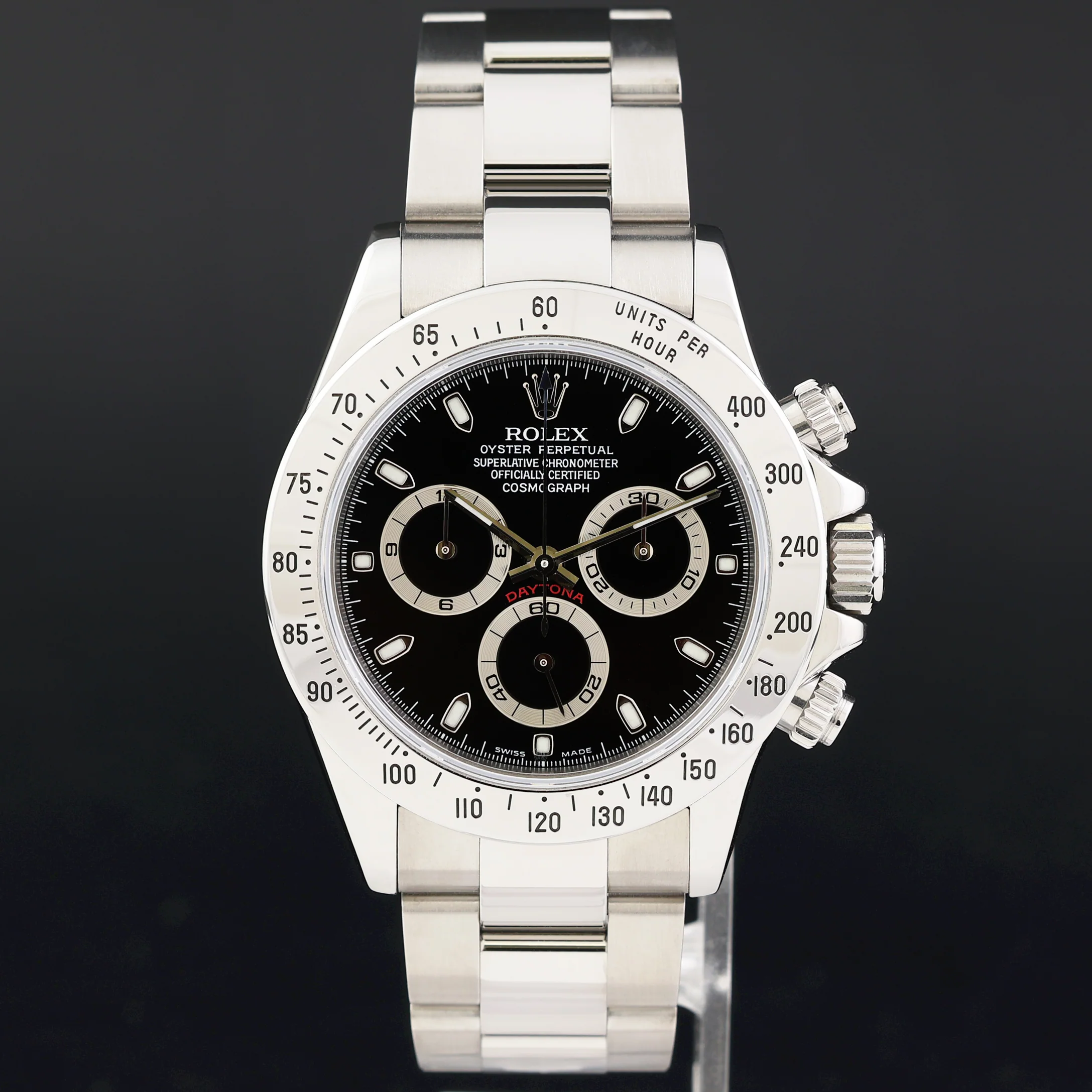 2002 MINT PAPERS Rolex Daytona 116520 Black Steel Cosmograph Watch Box - Image 2