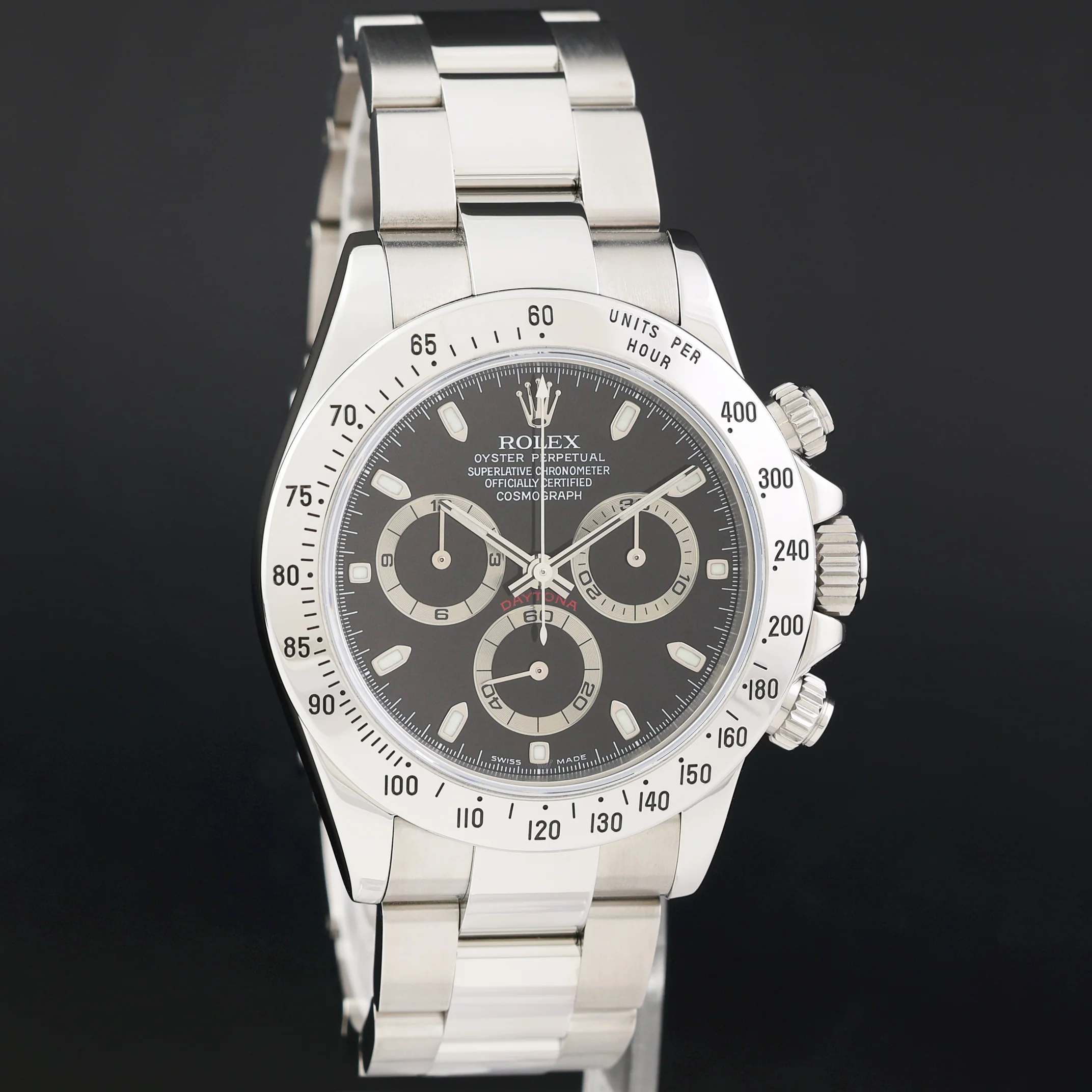 2002 MINT PAPERS Rolex Daytona 116520 Black Steel Cosmograph Watch Box - Image 3