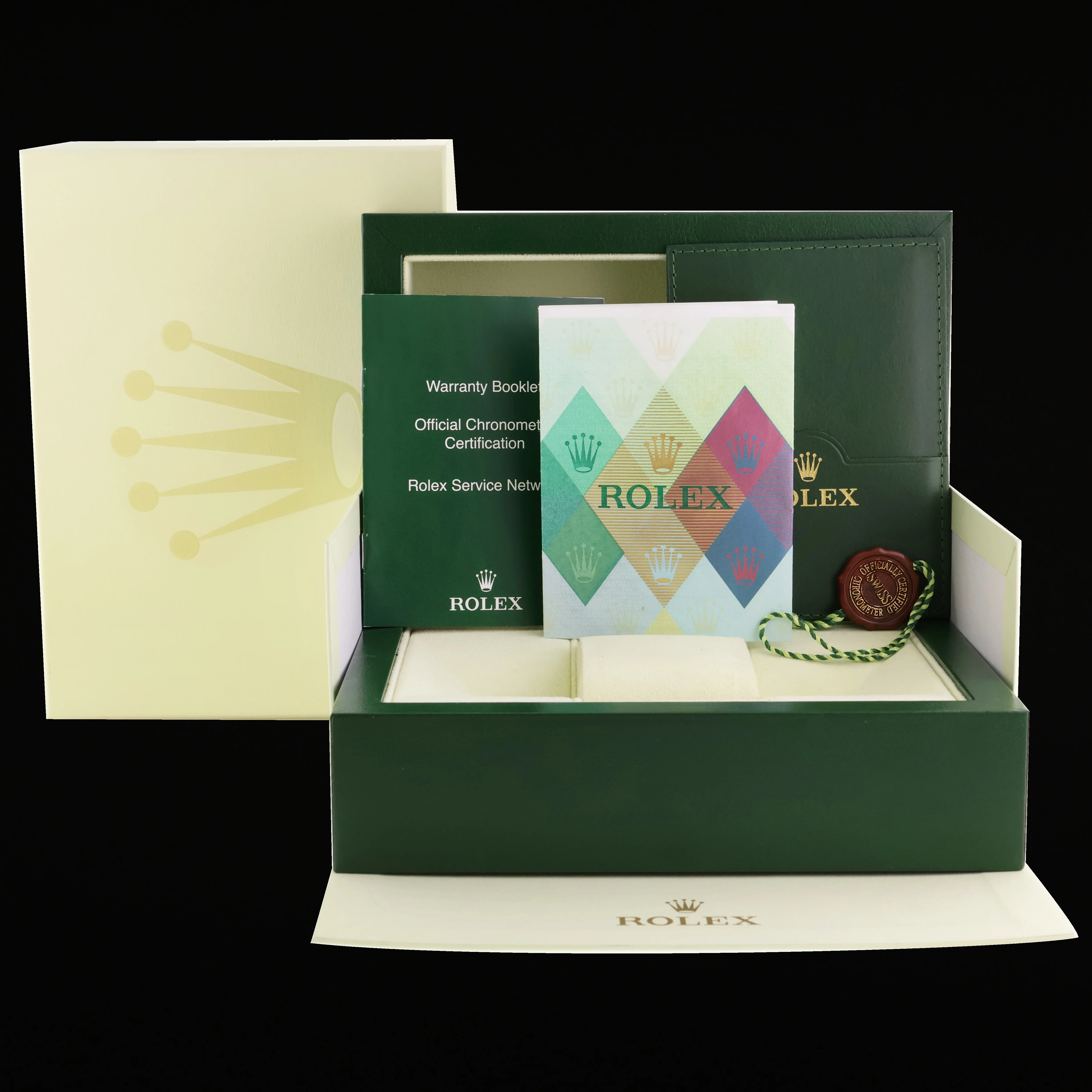 2002 MINT PAPERS Rolex Daytona 116520 Black Steel Cosmograph Watch Box - Image 7