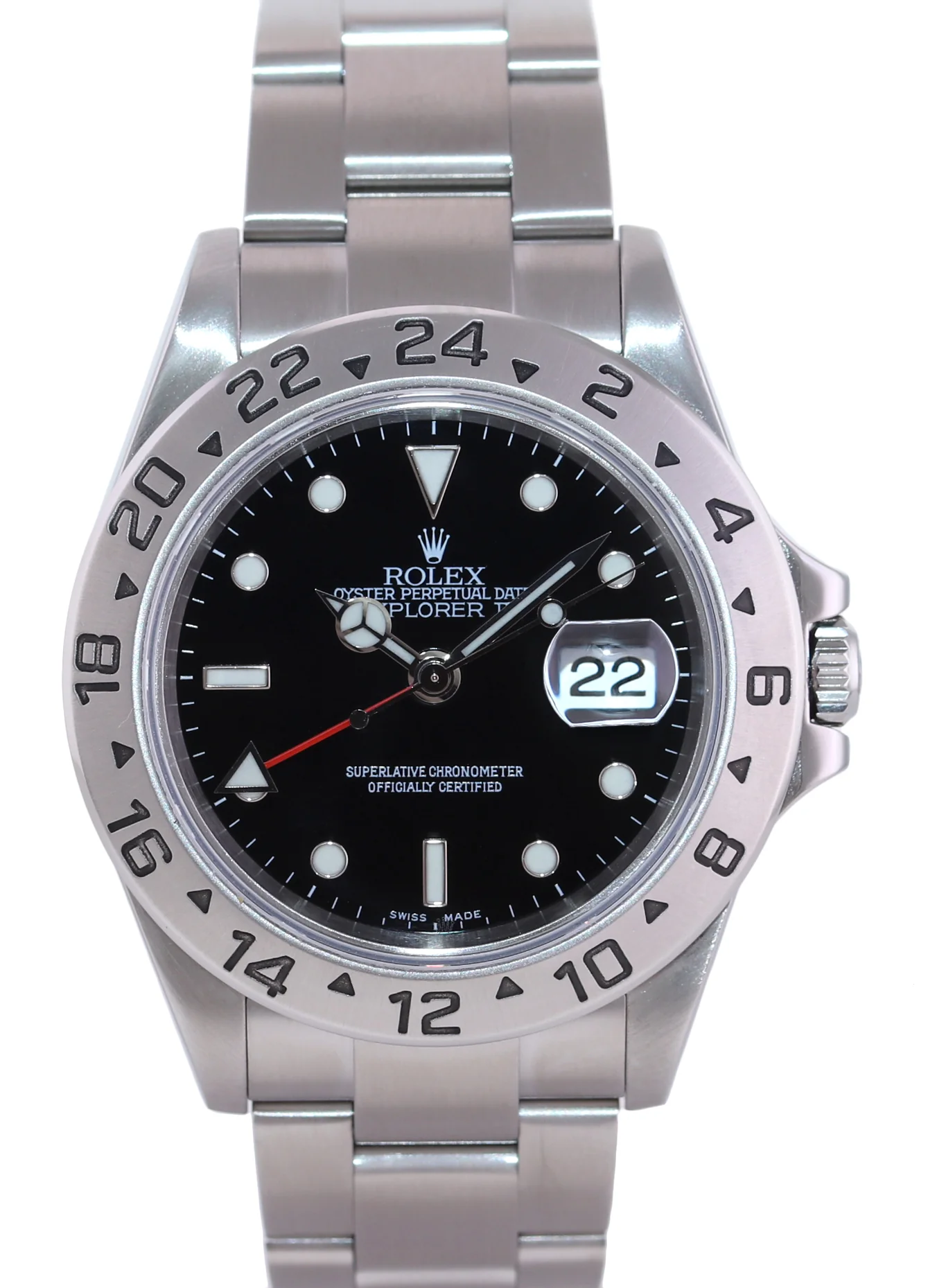 2004 MINT Rolex Explorer II 16570 Stainless Steel Black Date GMT 40mm Watch Box - Image 2