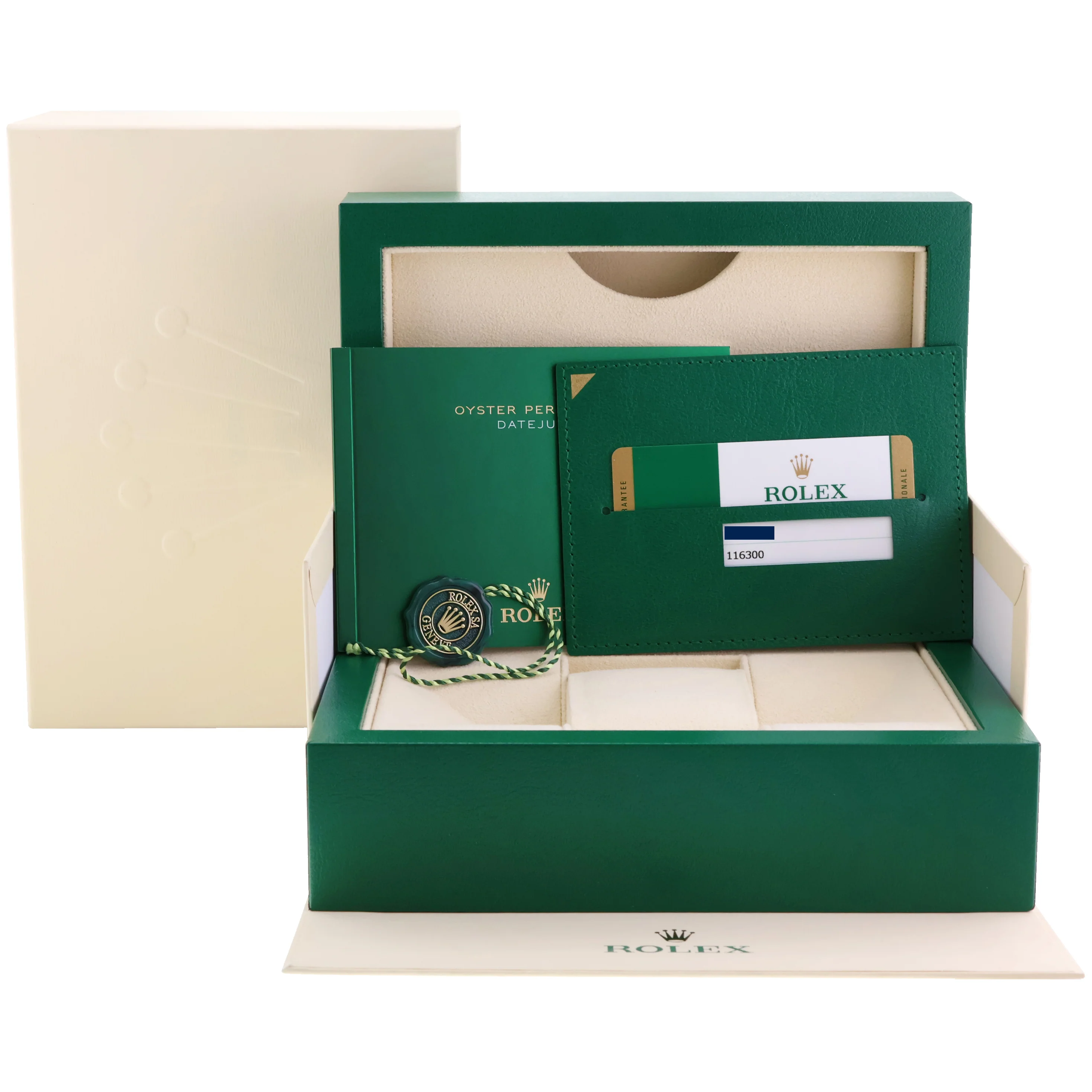 2014 PAPERS MINT Rolex DateJust II 116300 Azzurro Blue Roman Dial Steel 41mm Watch Box - Image 8