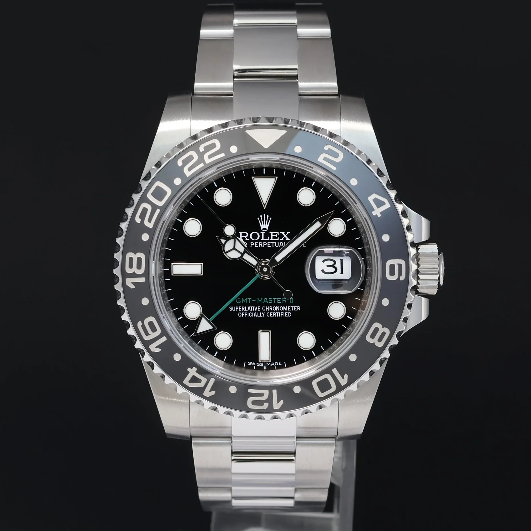 2018 MINT PAPERS Rolex GMT Master II 116710 Steel Ceramic Black 40mm Watch Box - Image 2