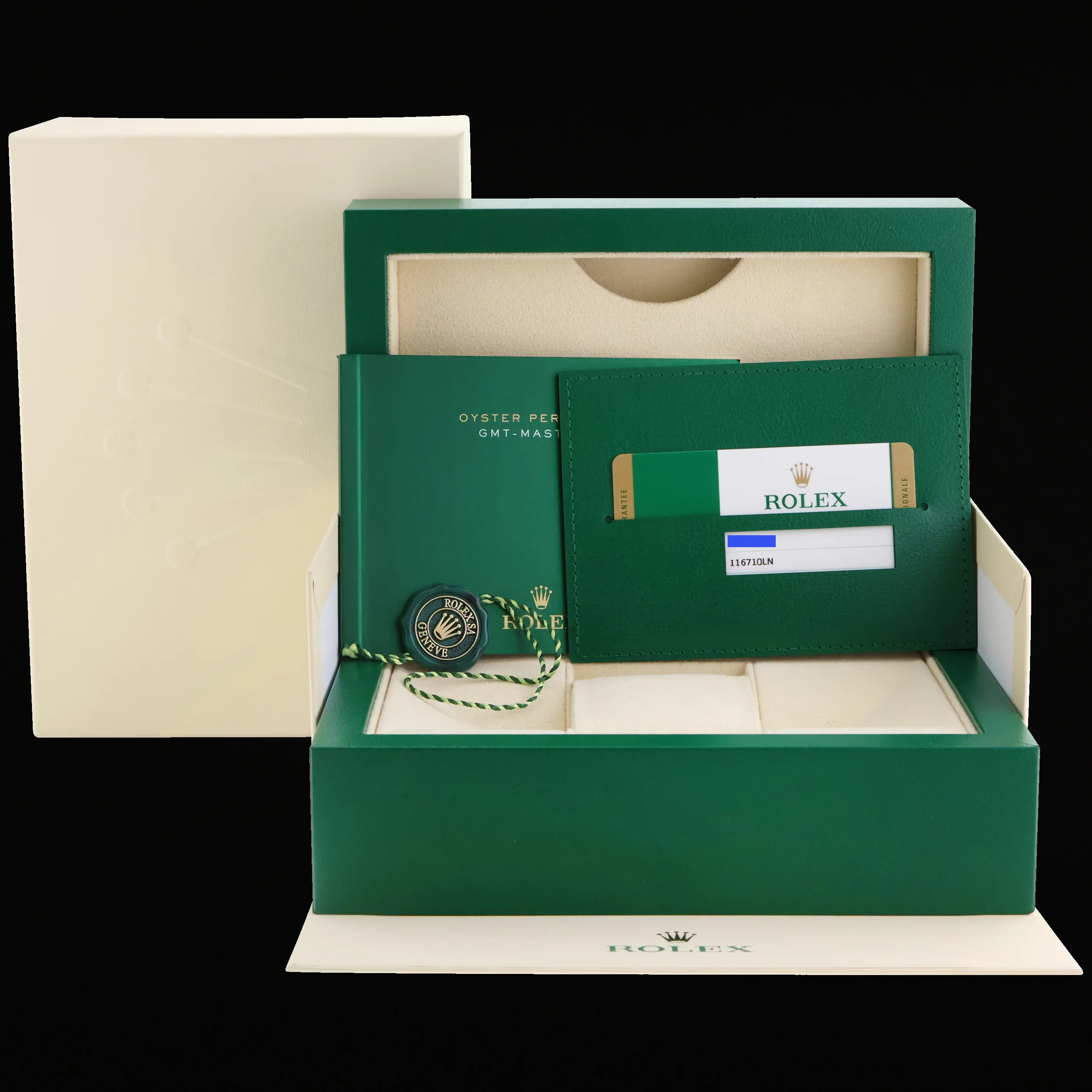 2018 MINT PAPERS Rolex GMT Master II 116710 Steel Ceramic Black 40mm Watch Box - Image 7