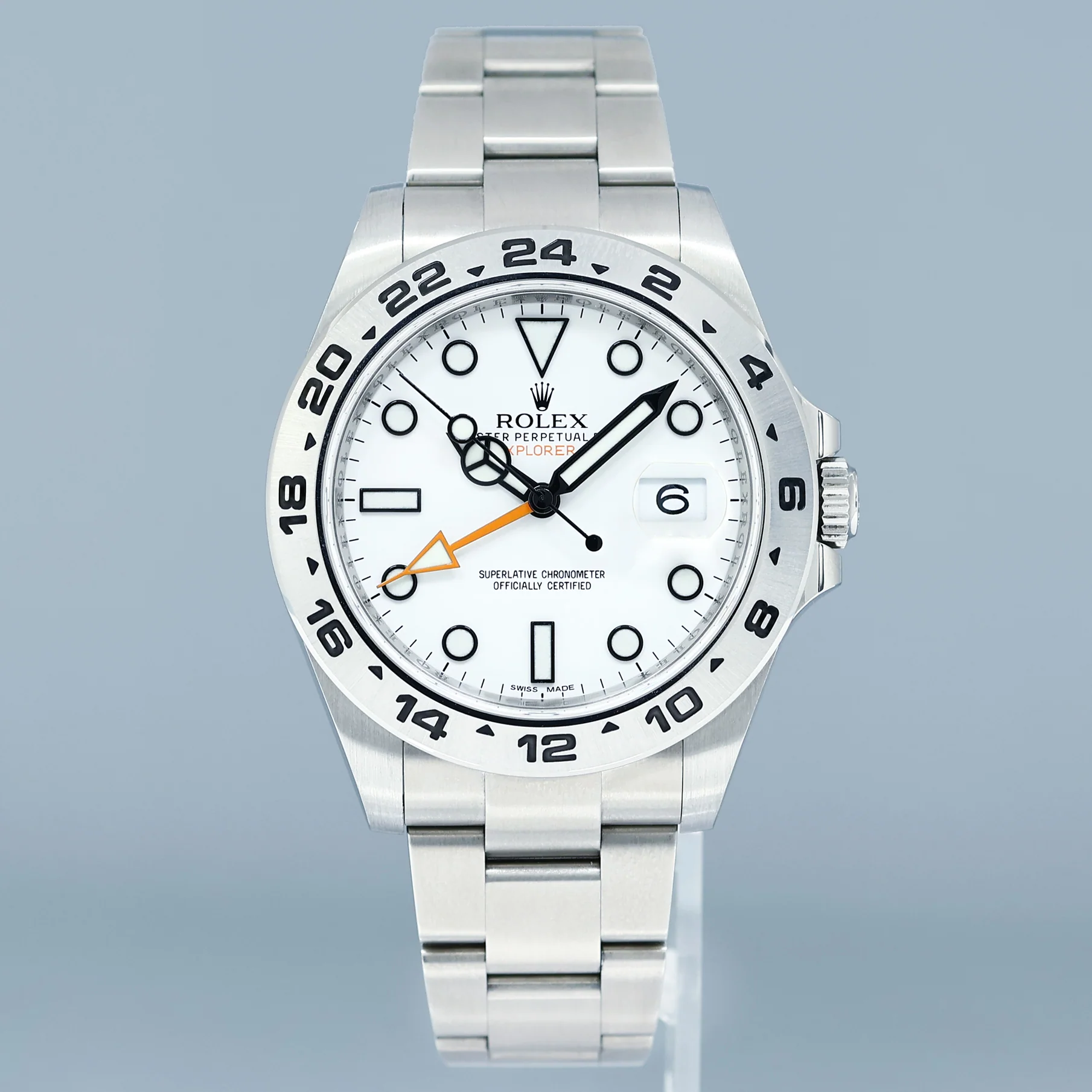 2019 MINT Rolex Explorer II 216570 Polar White Dial Steel 42mm Watch Box - Image 2