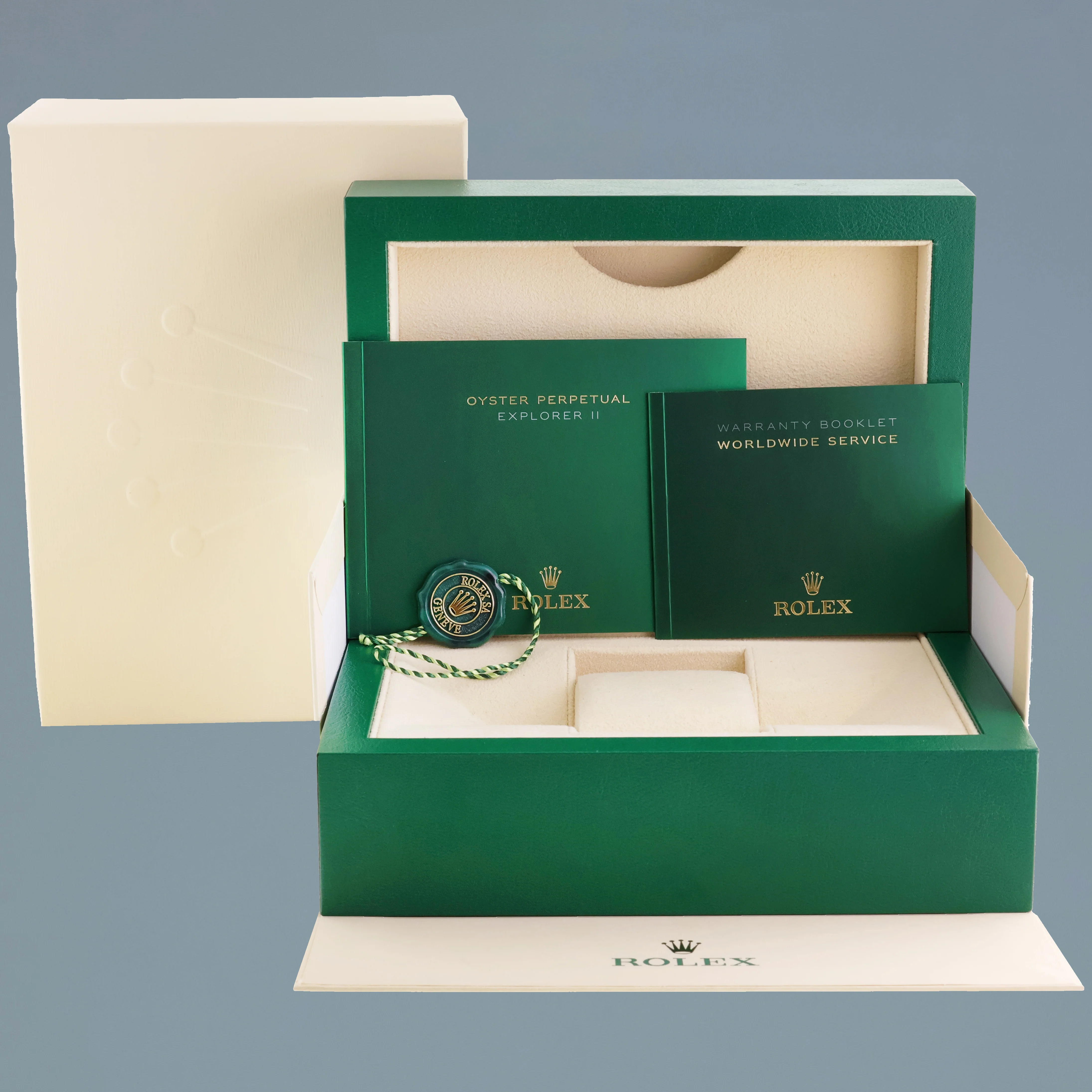 2019 MINT Rolex Explorer II 216570 Polar White Dial Steel 42mm Watch Box - Image 7