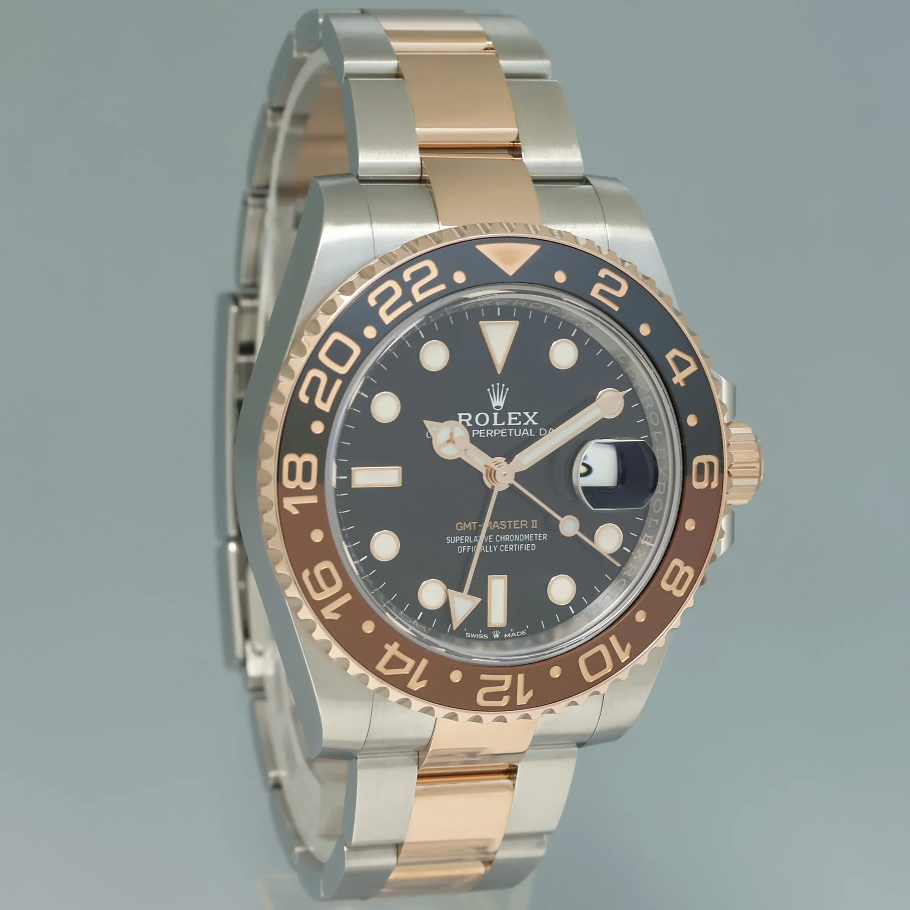 2020 NEW PAPERS Rolex GMT Master II Root Beer Rose Gold 126711 CHNR Watch Box - Image 3