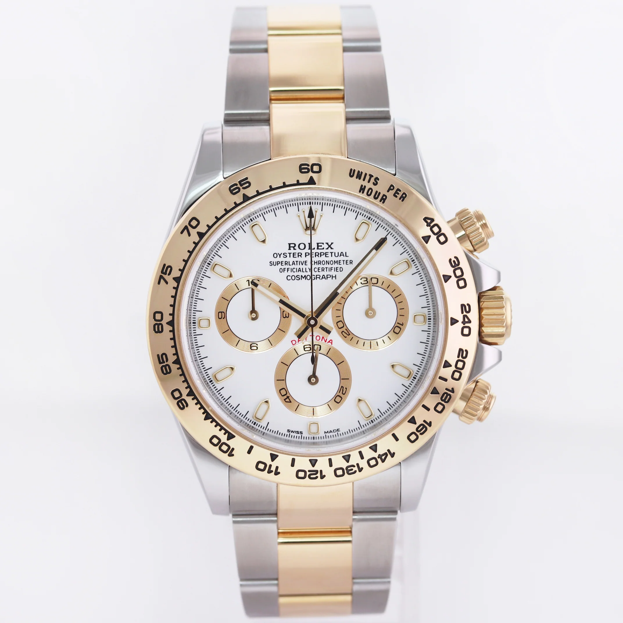 2021 MINT Rolex Daytona 116503 White Chronograph Two Tone Gold Steel Watch Box - Image 2