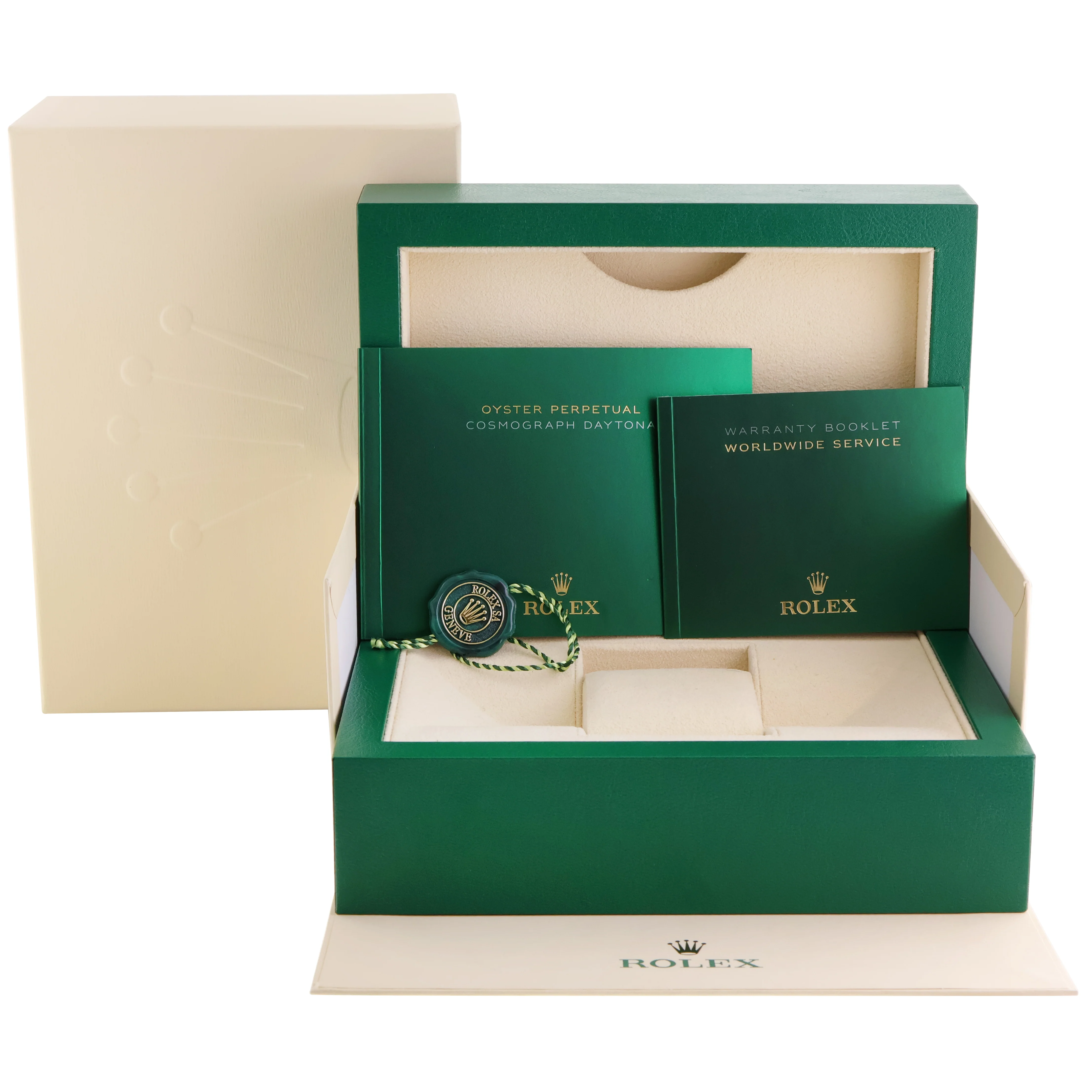 2021 MINT Rolex Daytona 116503 White Chronograph Two Tone Gold Steel Watch Box - Image 8