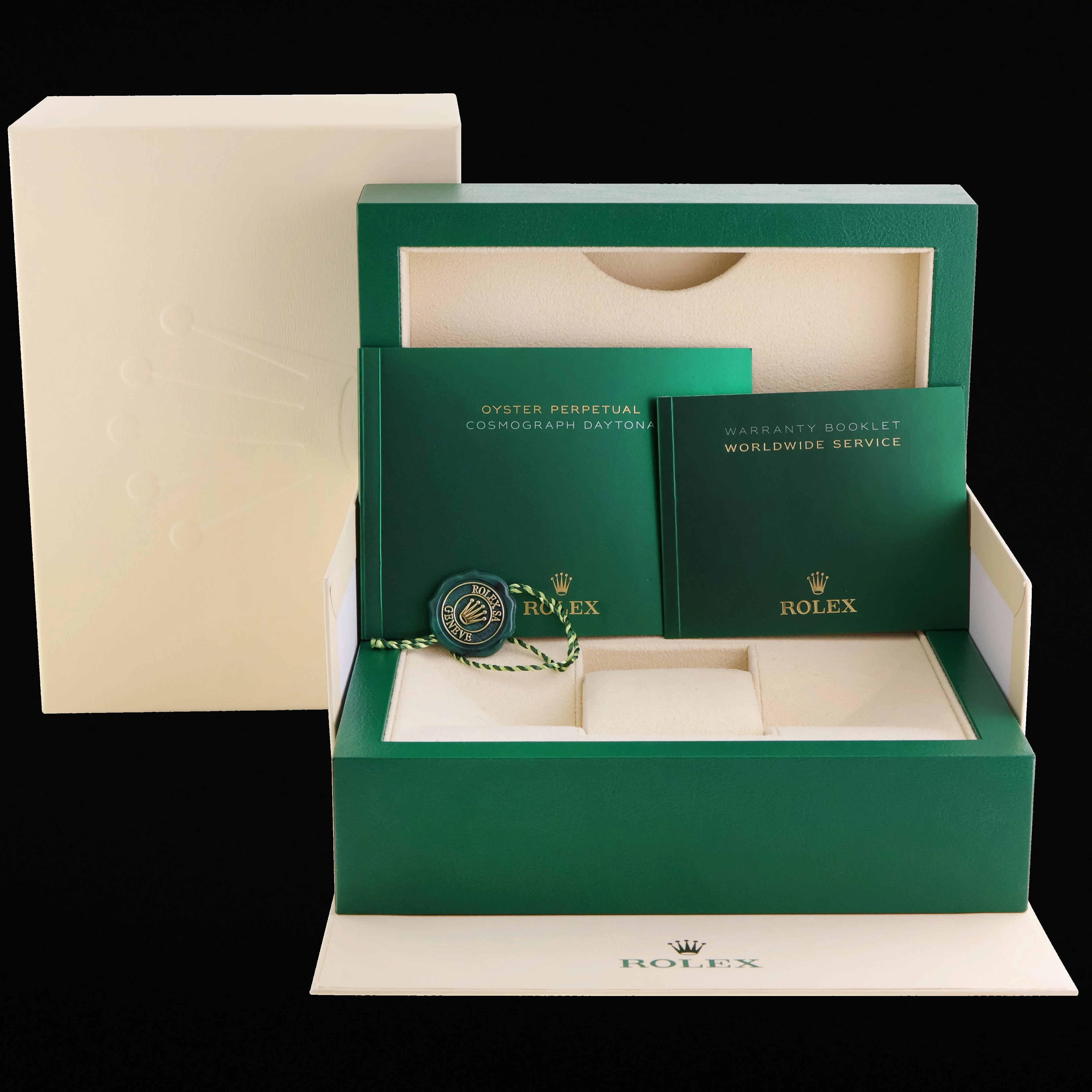 2021 MINT Rolex Daytona 116518LN Yellow Gold Pikachu Ceramic Watch Box - Image 7