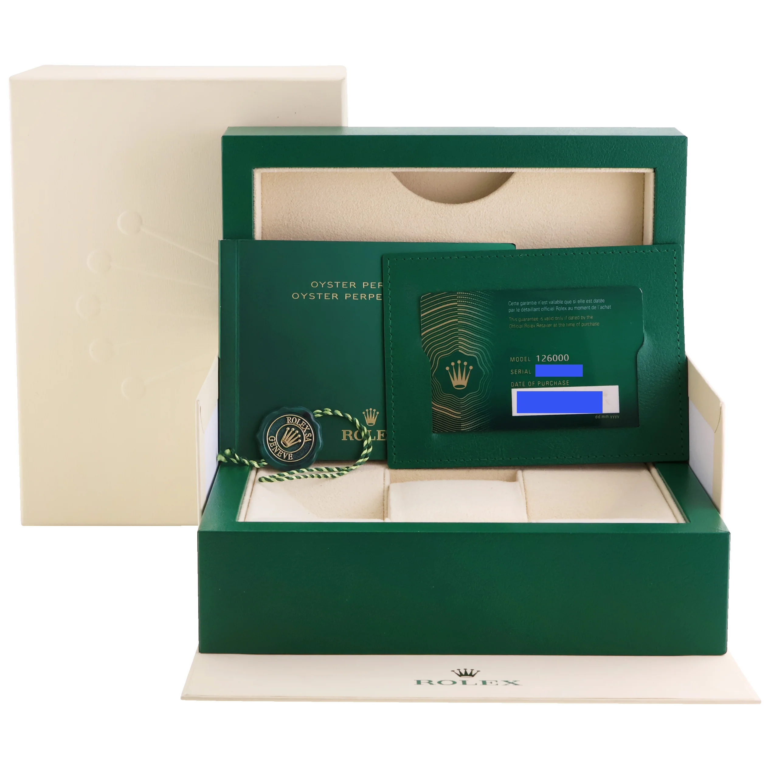 2021 NEW PAPERS Rolex Oyster 126000 Perpetual 36mm TIFFANY BLUE Watch Box - Image 8