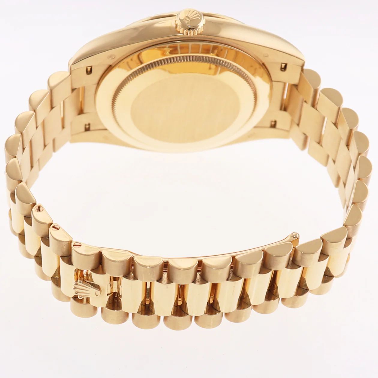 2021 MINT Rolex Day-Date 40 President 228238 Champagne Baguette Diamond Watch - Image 6