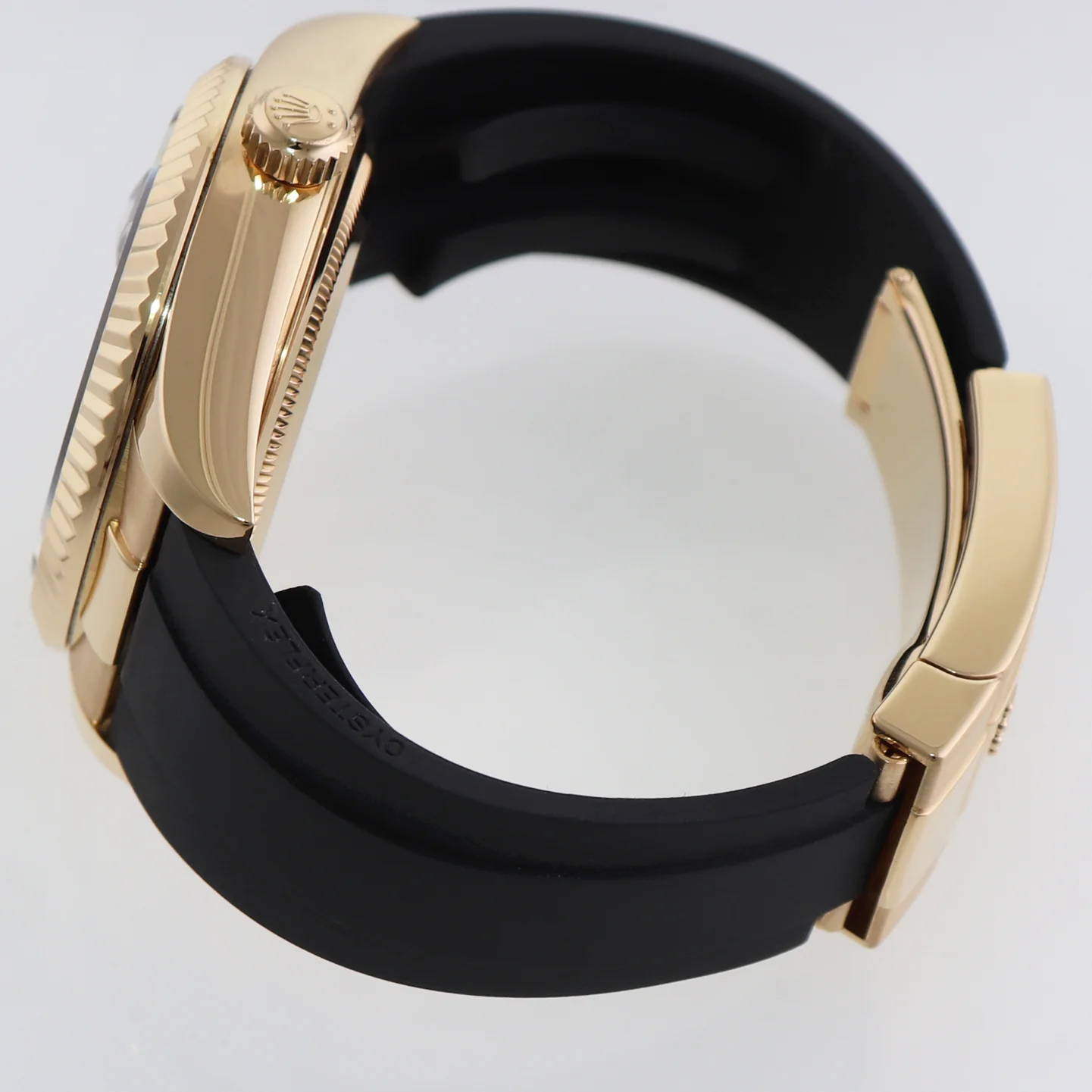 2022 MINT Rolex Sky-Dweller Yellow Gold Black Oysterflex 326238 Watch Box - Image 4