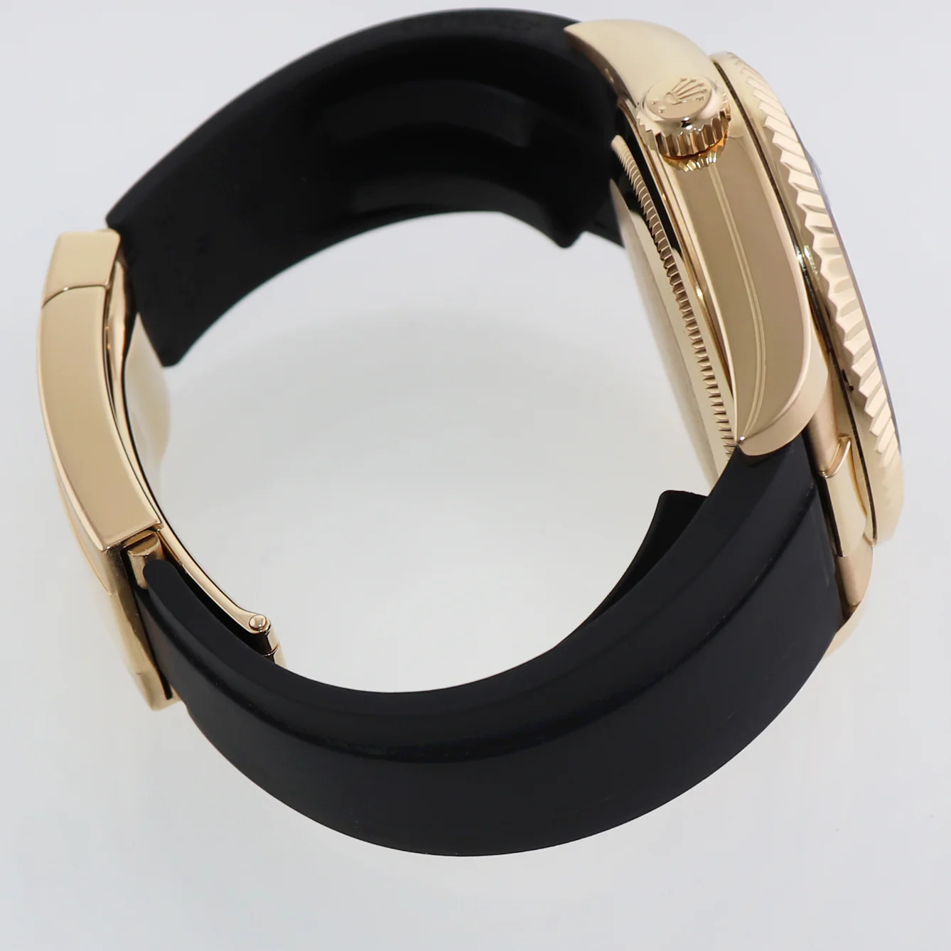 2022 MINT Rolex Sky-Dweller Yellow Gold Black Oysterflex 326238 Watch Box - Image 5
