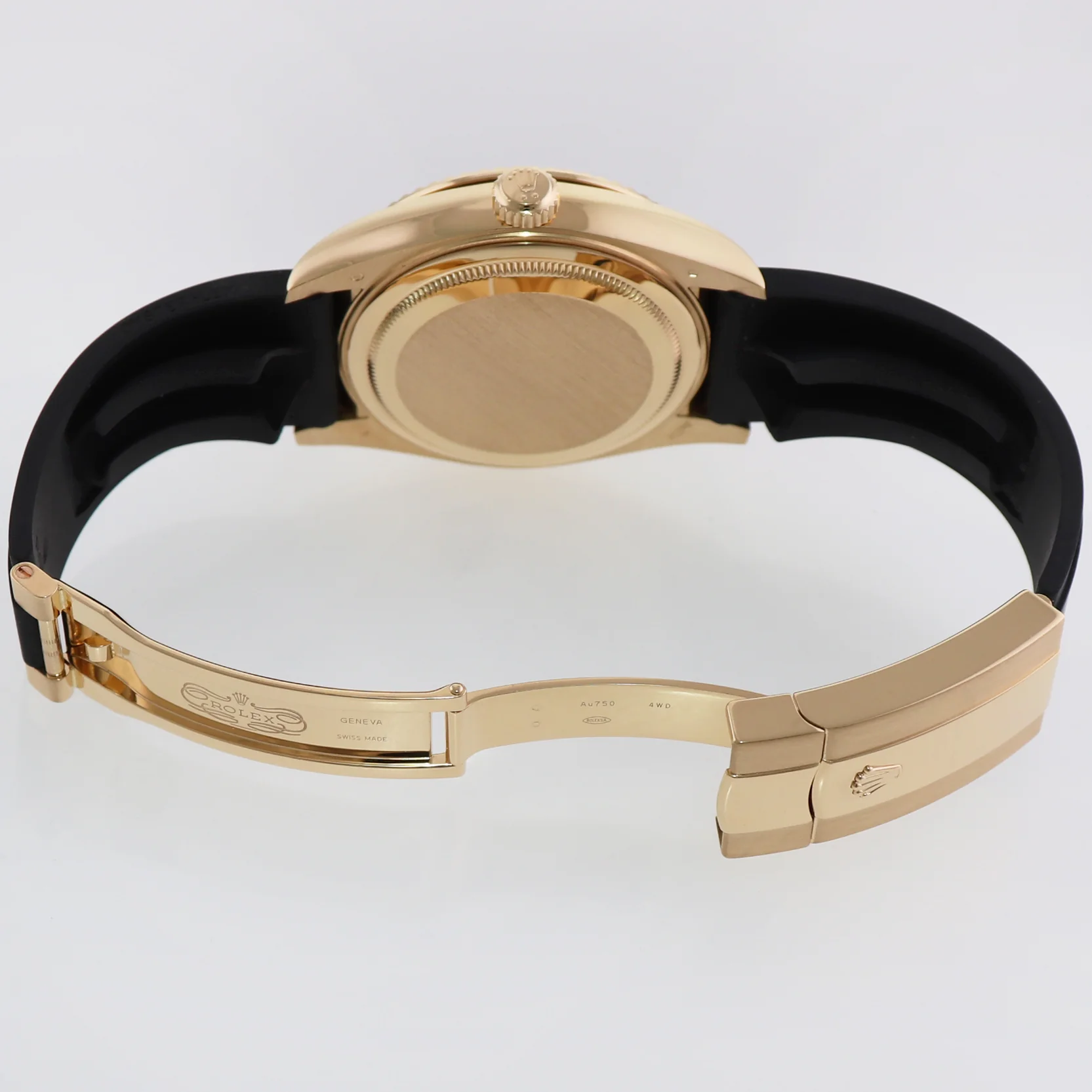 2022 MINT Rolex Sky-Dweller Yellow Gold Black Oysterflex 326238 Watch Box - Image 7