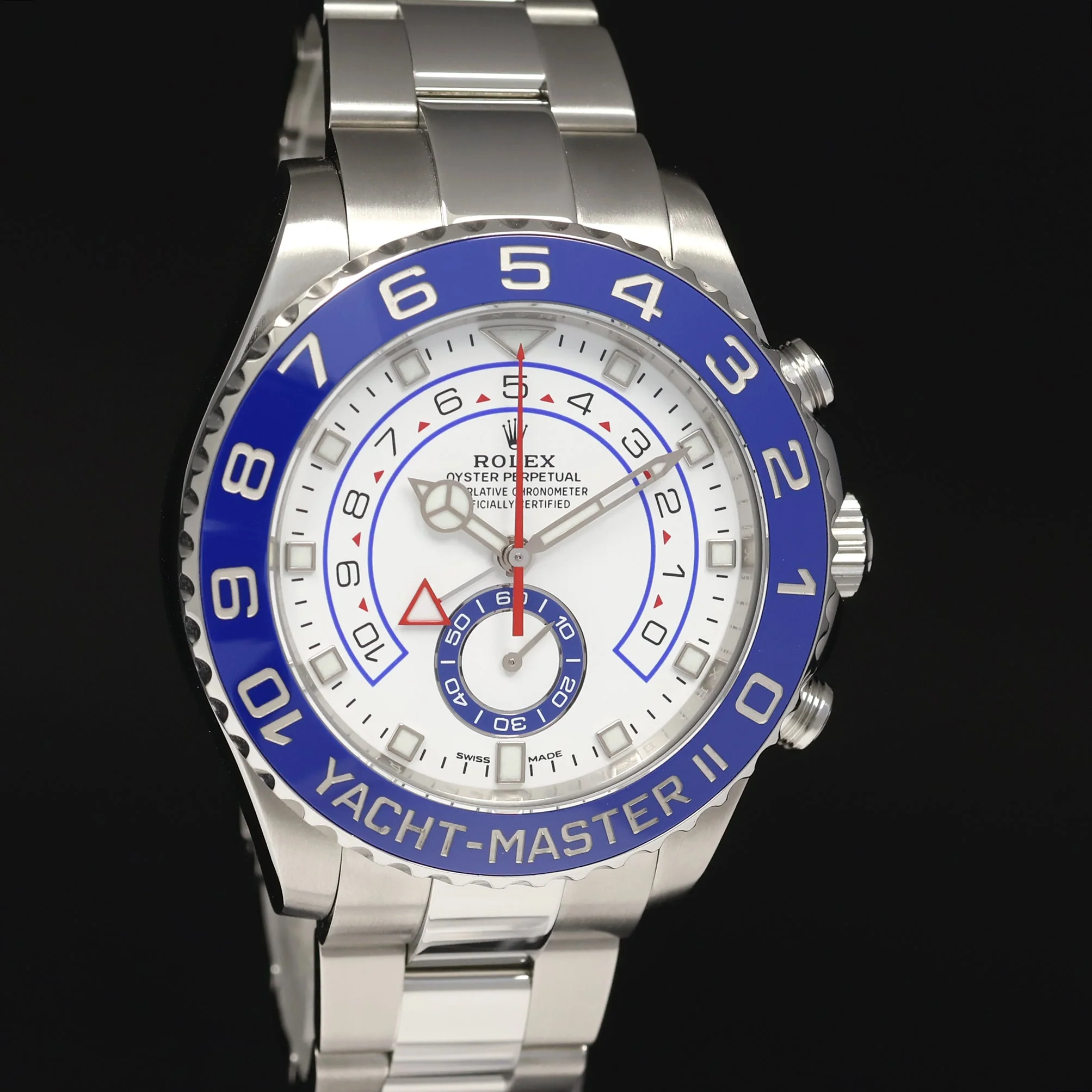 2021 MINT Rolex Yacht-Master 2 MERC HANDS Steel 44mm Blue 116680 Watch Box - Image 3