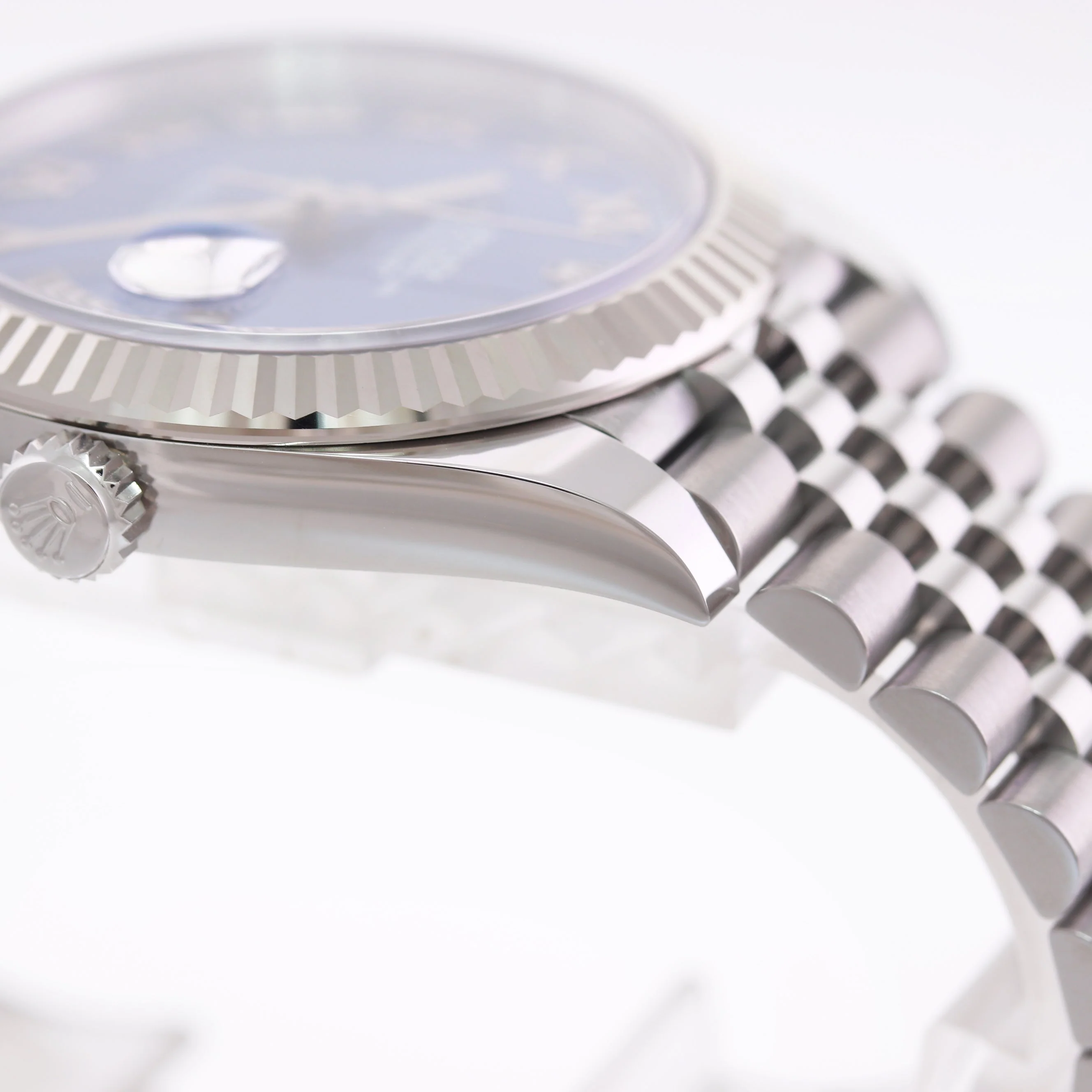 2022 MINT Rolex DateJust 41 41mm Blue Roman Jubilee Fluted 126334 Watch Box - Image 10