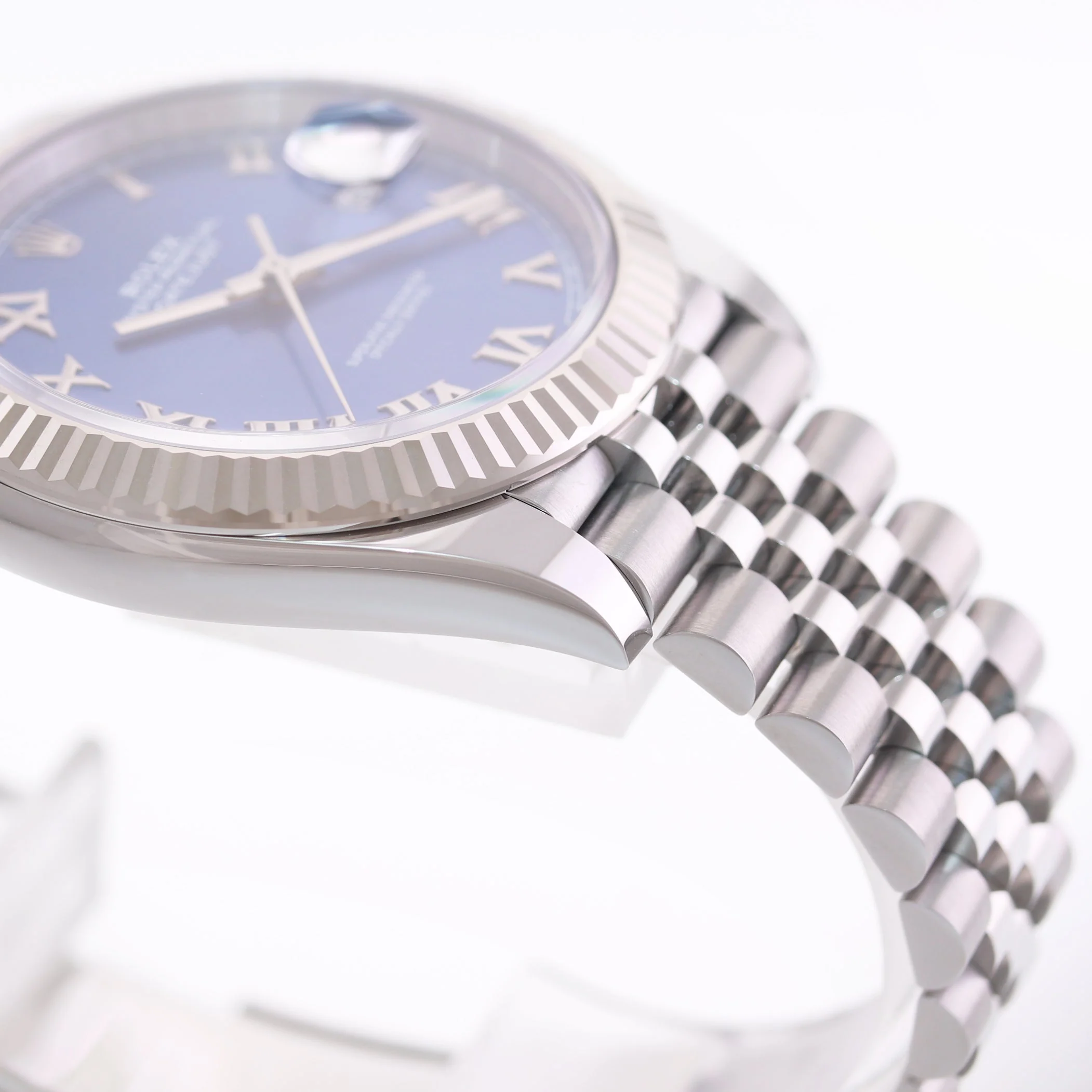 2022 MINT Rolex DateJust 41 41mm Blue Roman Jubilee Fluted 126334 Watch Box - Image 8