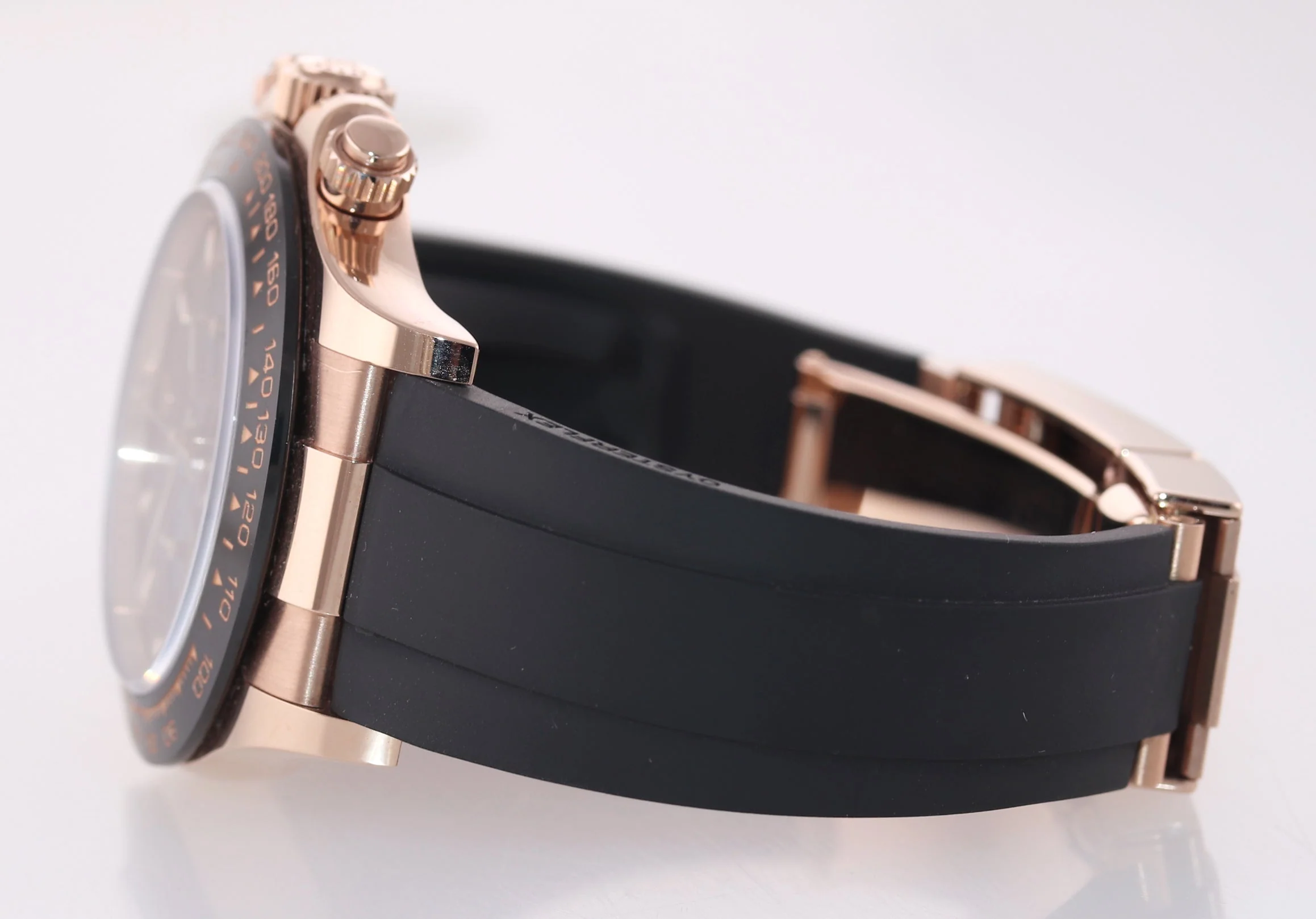 2023 MINT Rolex Daytona Ceramic 116515LN Rose Gold Chocolate Stick Oysterflex Watch - Image 4