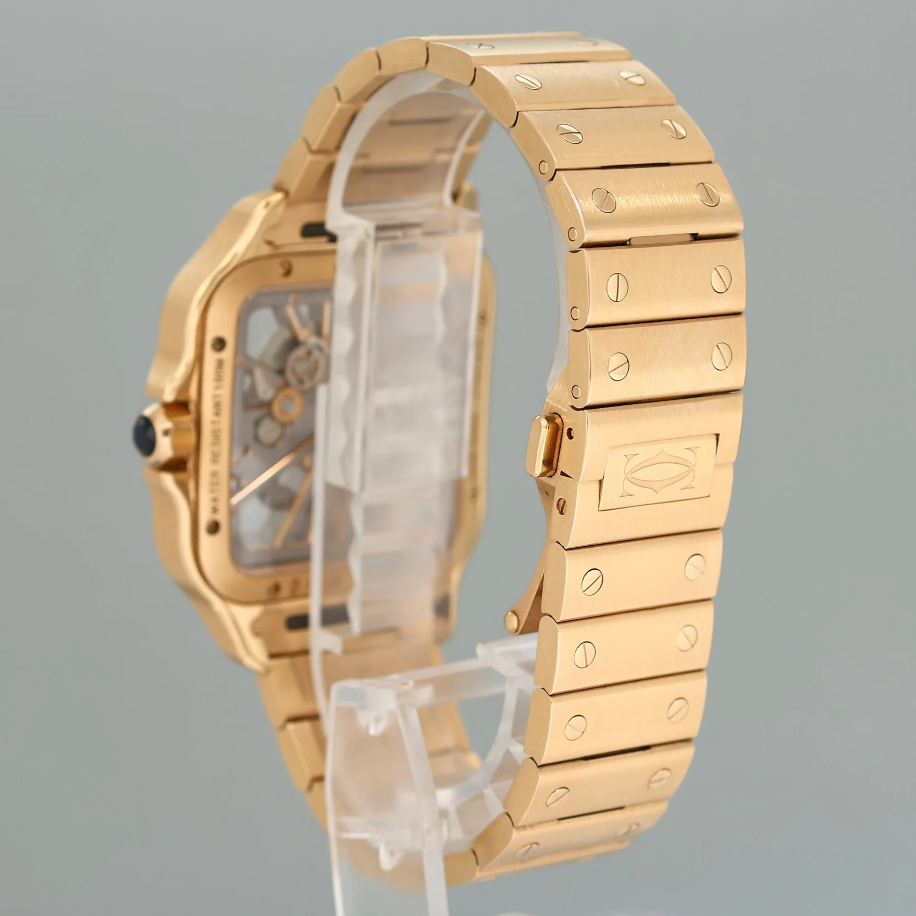 2023 PAPERS MINT Cartier Rose Gold Skeleton WHSA0016 Manual Wind Watch Box - Image 4