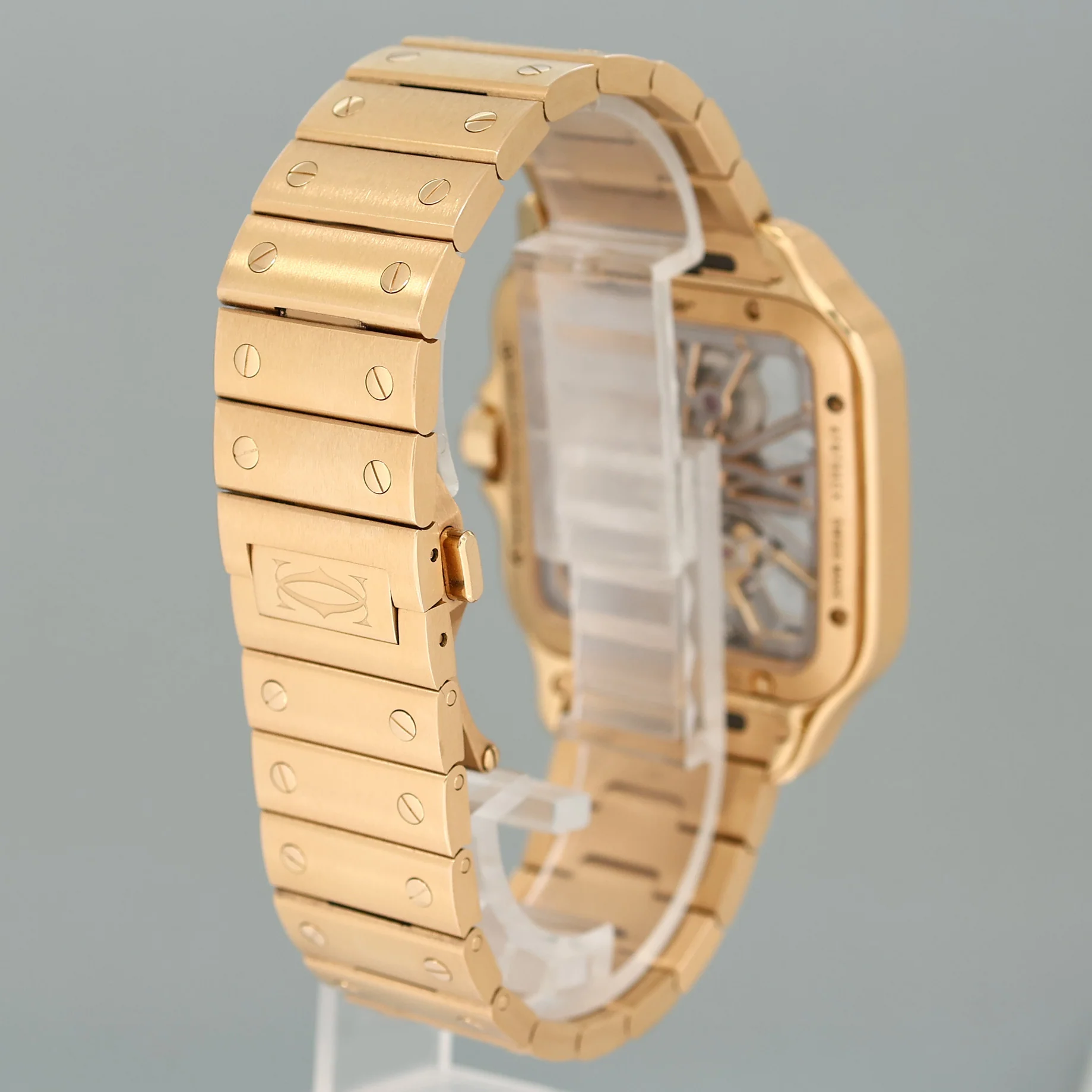 2023 PAPERS MINT Cartier Rose Gold Skeleton WHSA0016 Manual Wind Watch Box - Image 6