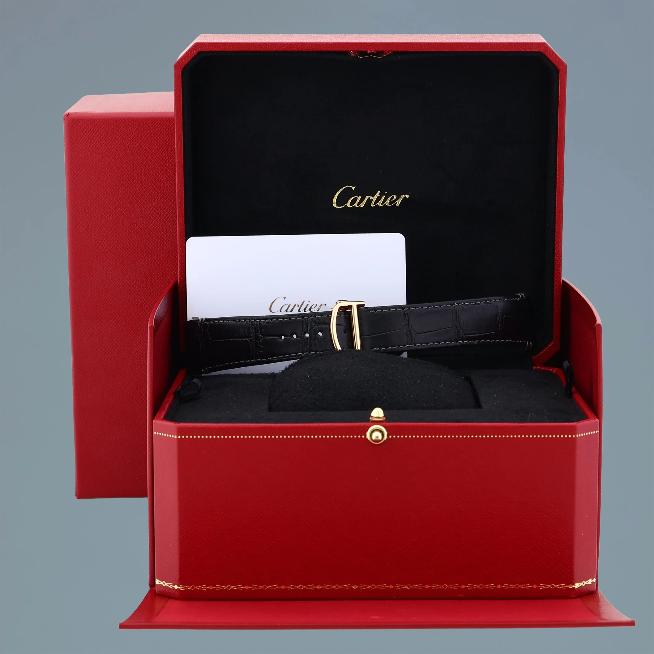 2023 PAPERS MINT Cartier Rose Gold Skeleton WHSA0016 Manual Wind Watch Box - Image 7
