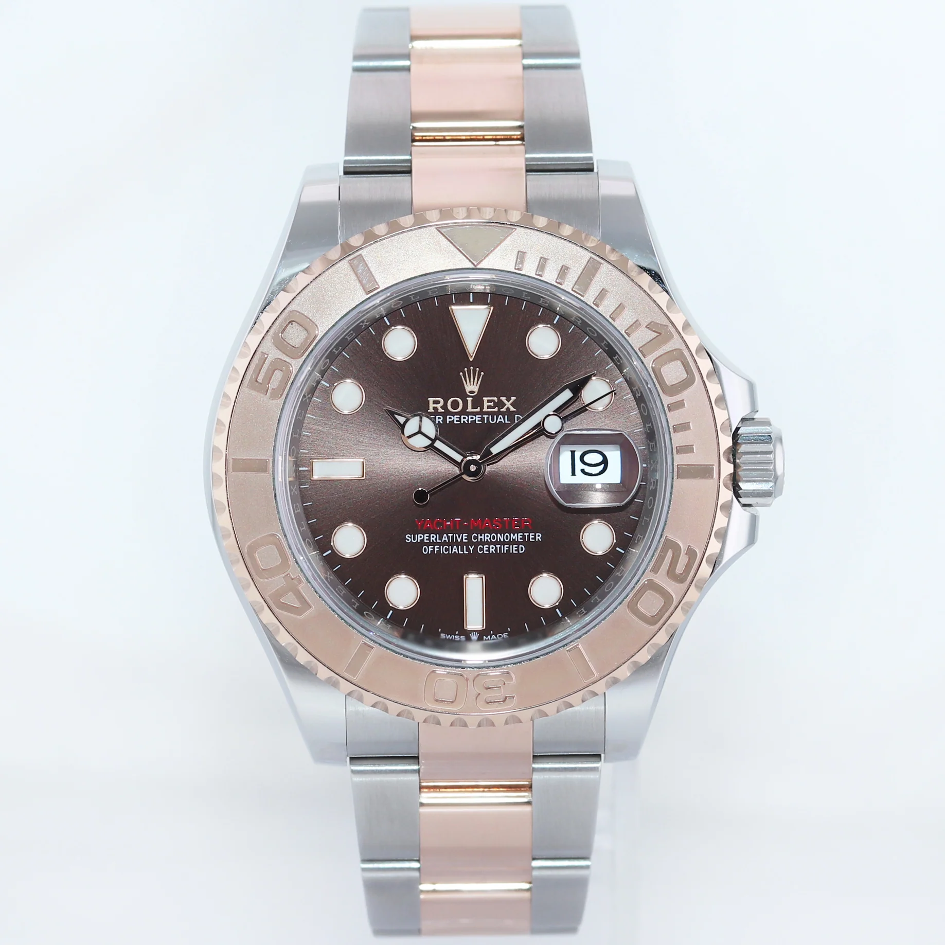 2024 NEW PAPERS Rolex 40mm Yacht-Master 126621 Chocolate Everose Gold Two Tone Watch - Image 2