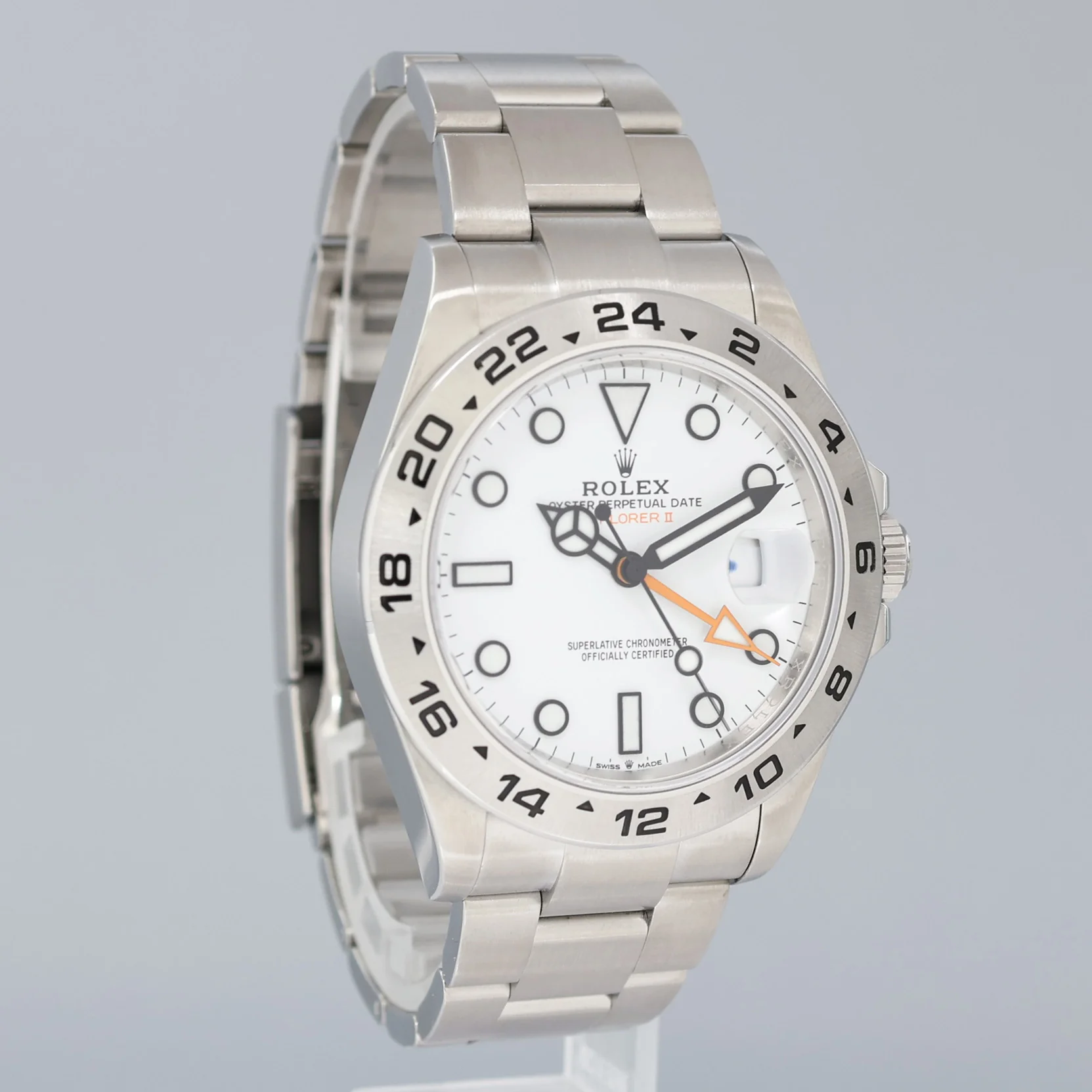 2024 NEW PAPERS Rolex Explorer II 226570 White Polar Steel Date 42mm Watch Box - Image 3