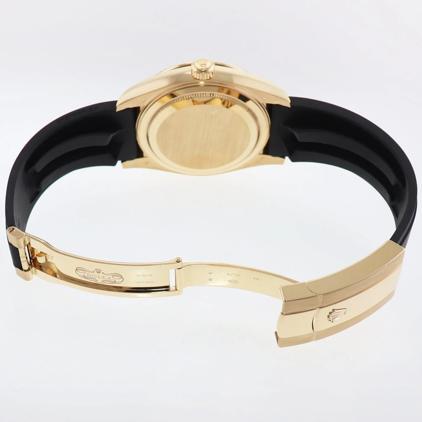 2023 MINT Rolex Sky-Dweller Yellow Gold Black Oysterflex 336238 Watch Box - Image 7