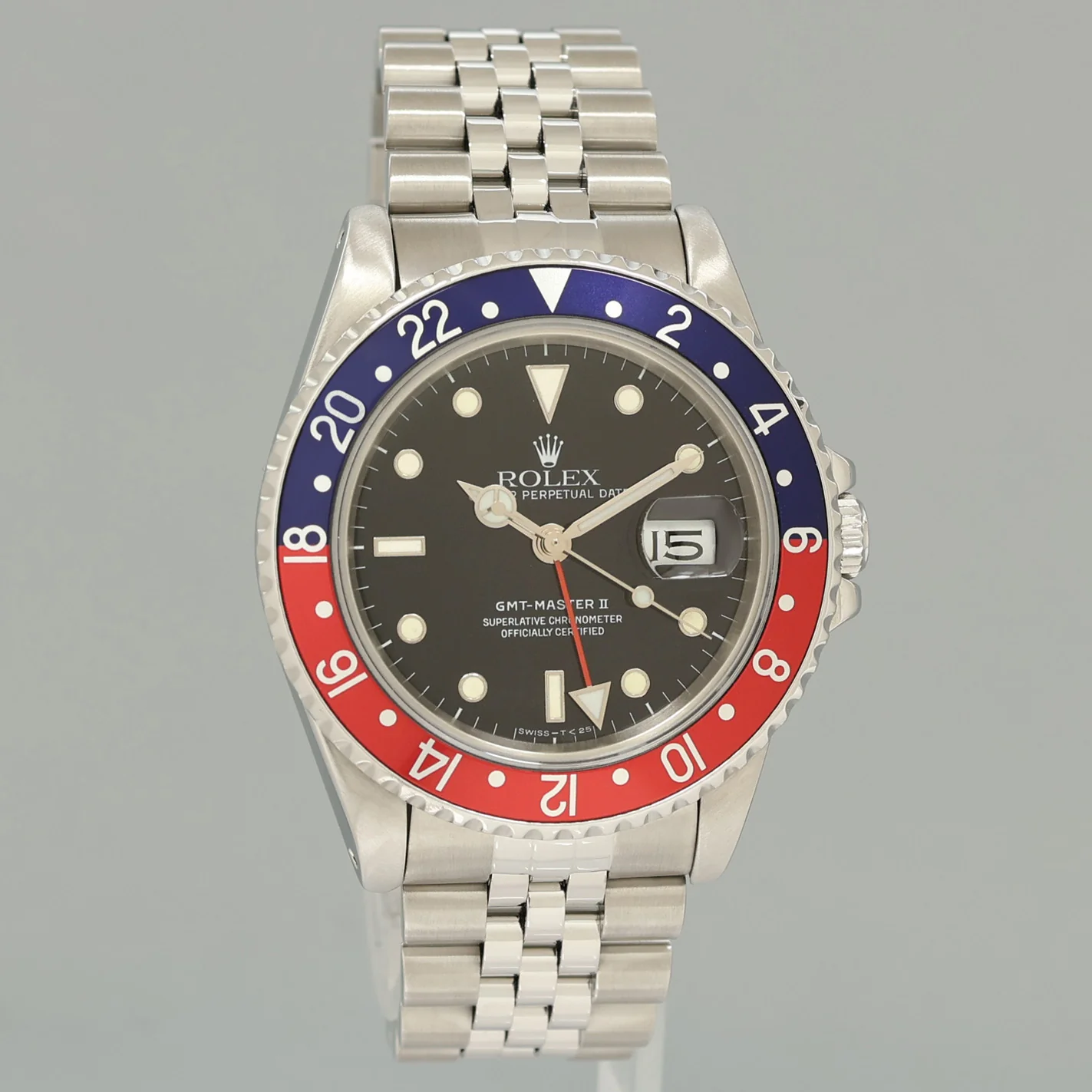 PAPERS MINT Rolex GMT-Master 2 Pepsi Blue Red Jubilee Steel 16710 Watch Box - Image 3
