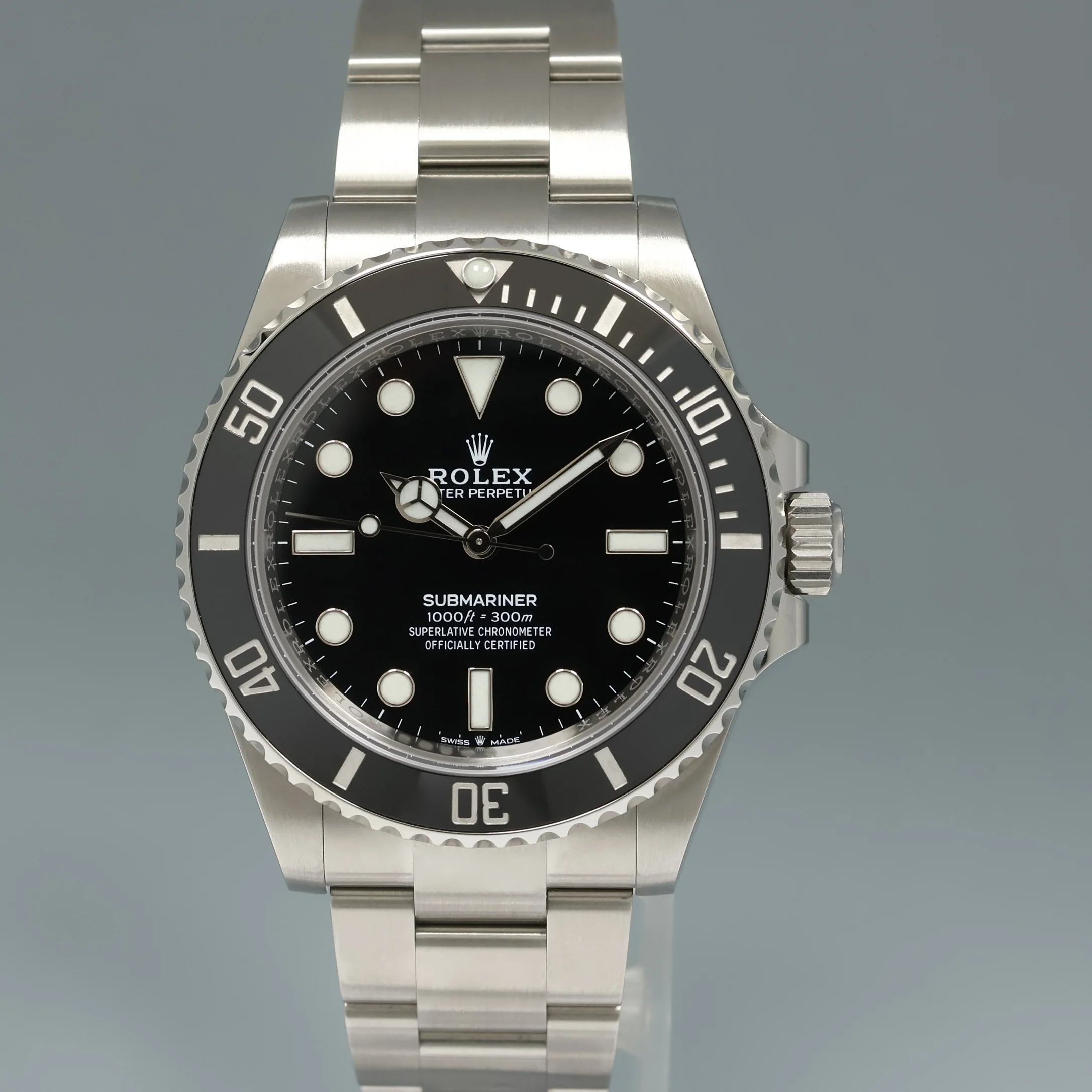 2025 NEW PAPERS 124060LN Rolex Submariner 41mm Black No Date Watch Box - Image 2