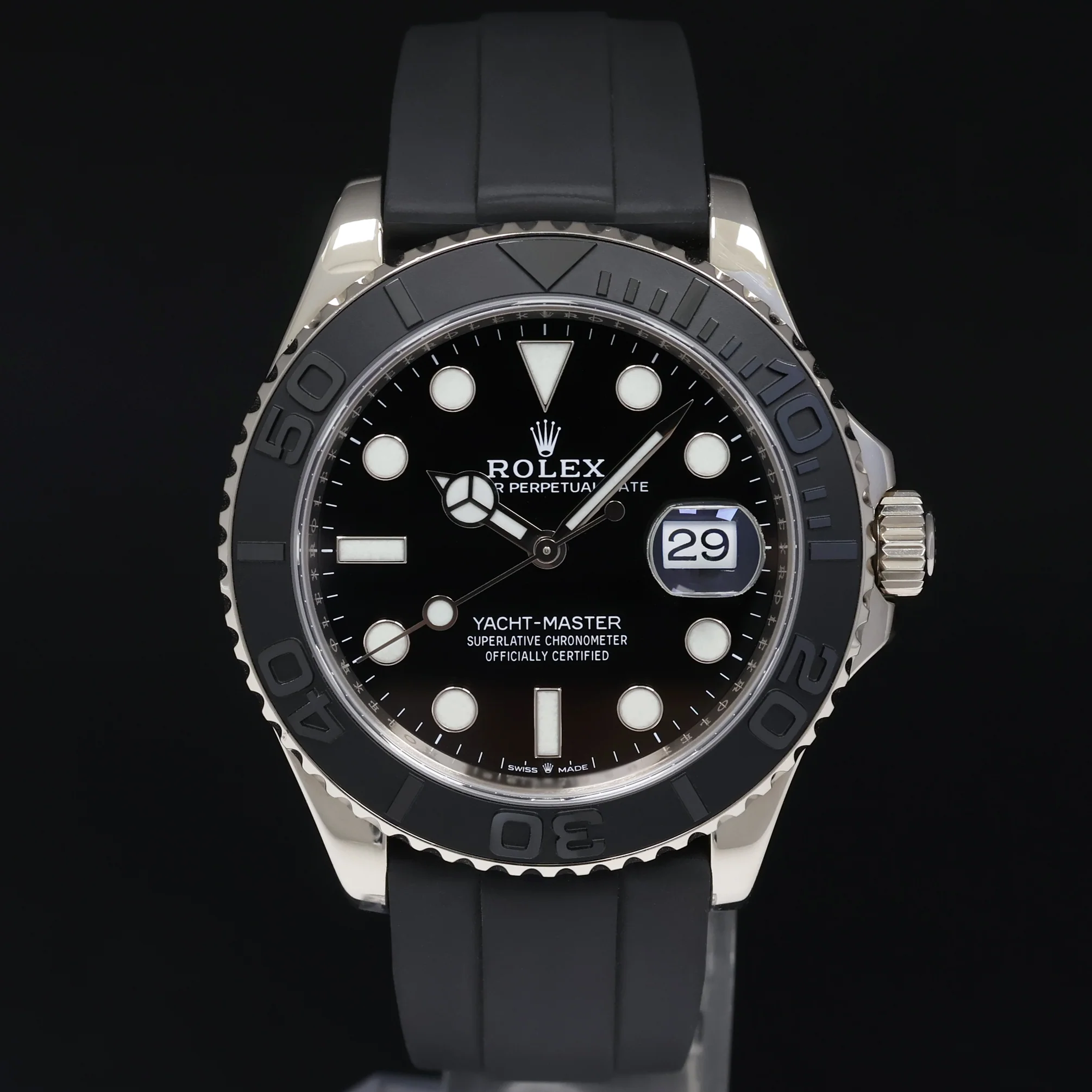 2025 NEW PAPERS Rolex Yacht-Master 226659 White Gold 42mm Oysterflex Watch Box - Image 3