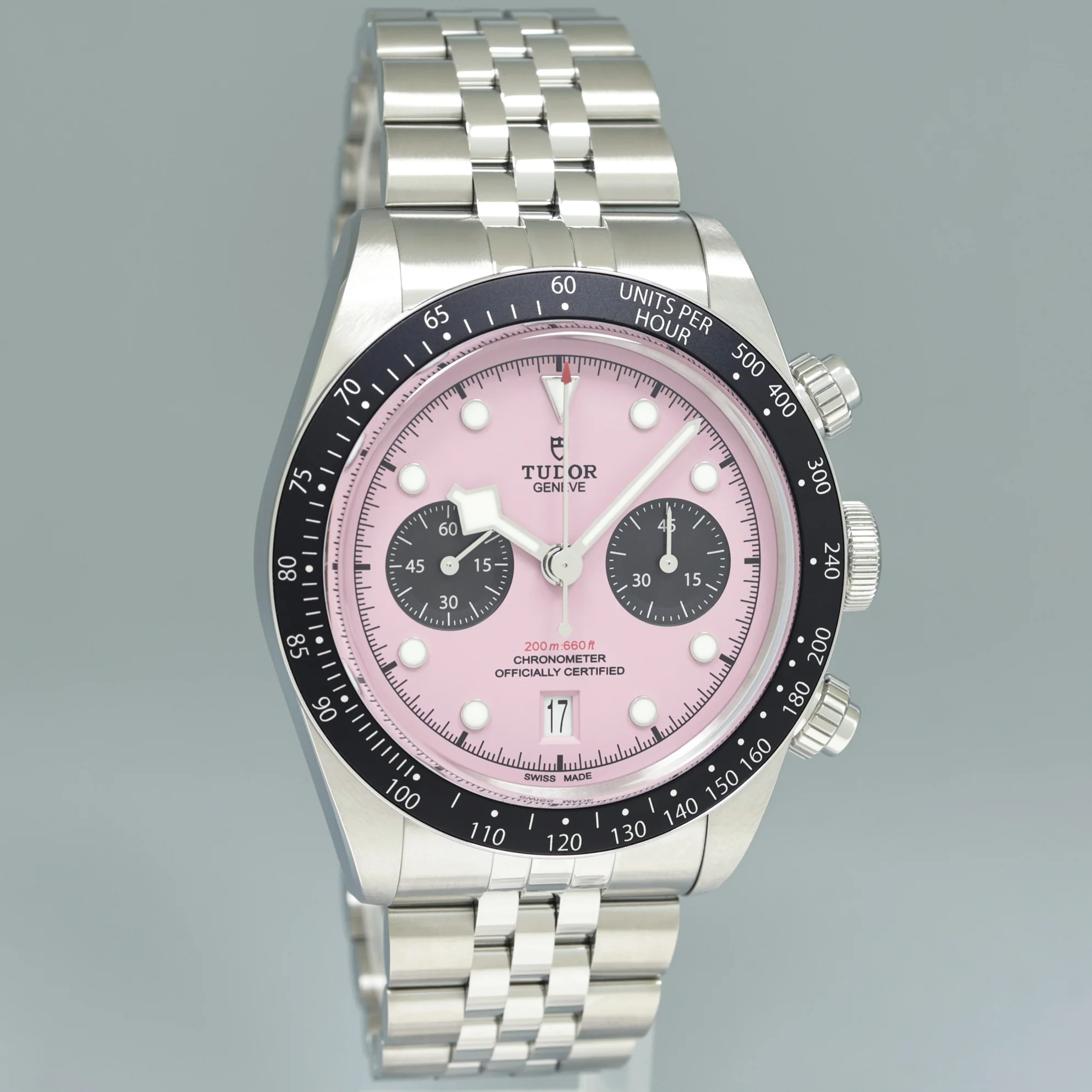 2025 NEW PAPERS Tudor Heritage Pink Chrono Jubilee Steel Black Bay Watch 79360N Box - Image 3