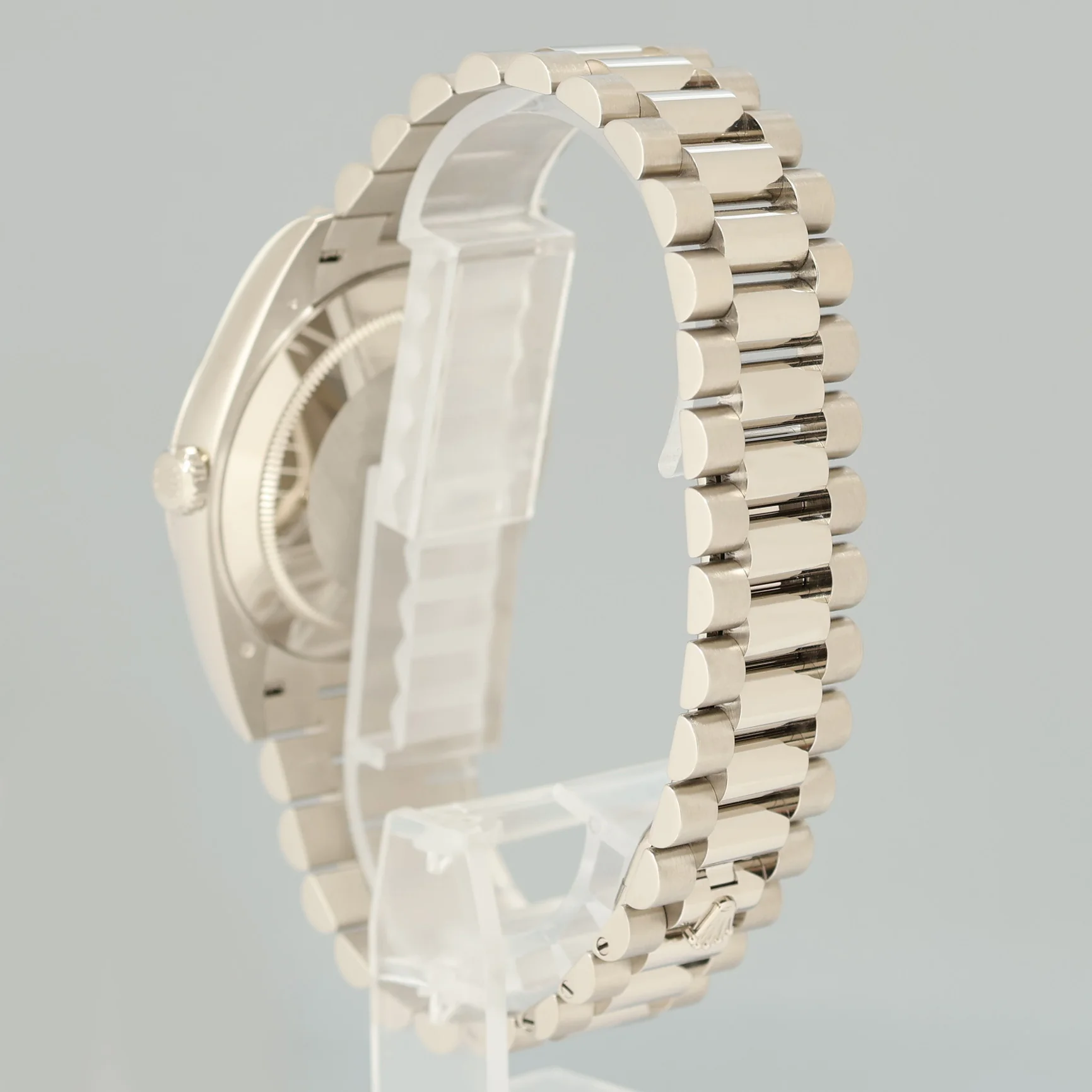 2025 MINT Rolex Day Date 40 White Gold Blue Ombre 228239 Watch Box - Image 4