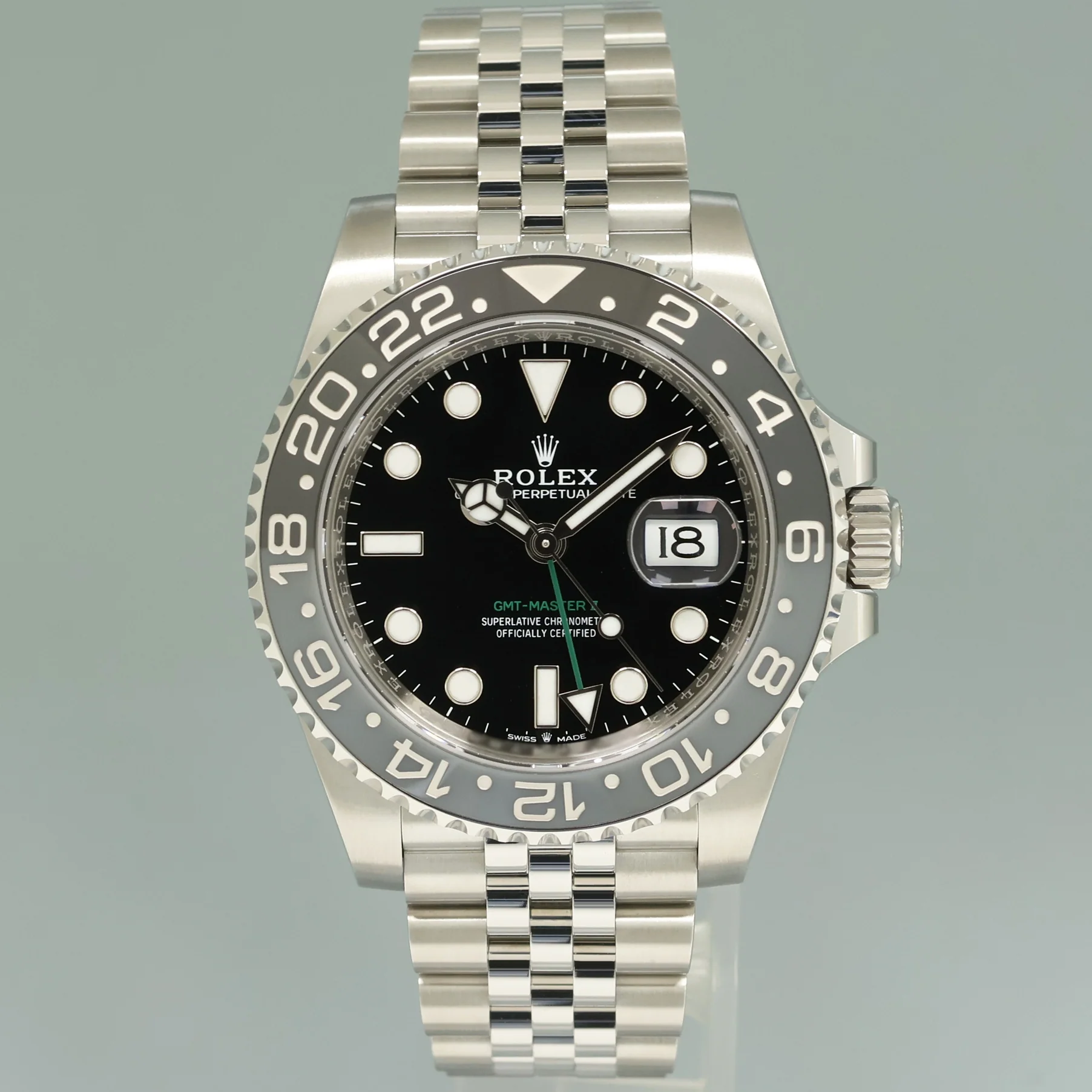 2025 NEW PAPERS Rolex GMT Master II Bruce Wayne 40mm Jubilee 126710 GRNR Watch - Image 2