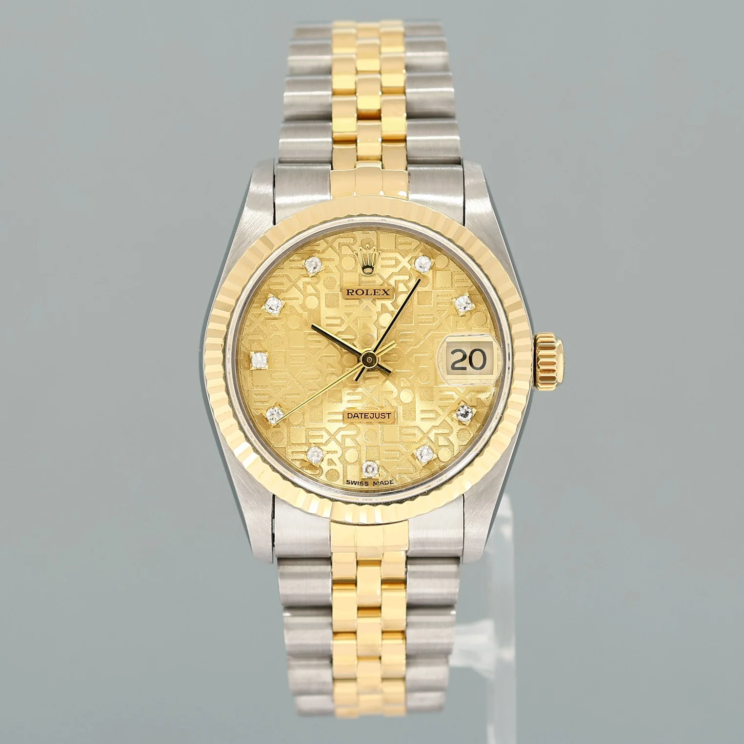 MINT Ladies Rolex 68273 Two Tone 18k Gold Steel 31mm Champagne Diamond Watch - Image 2