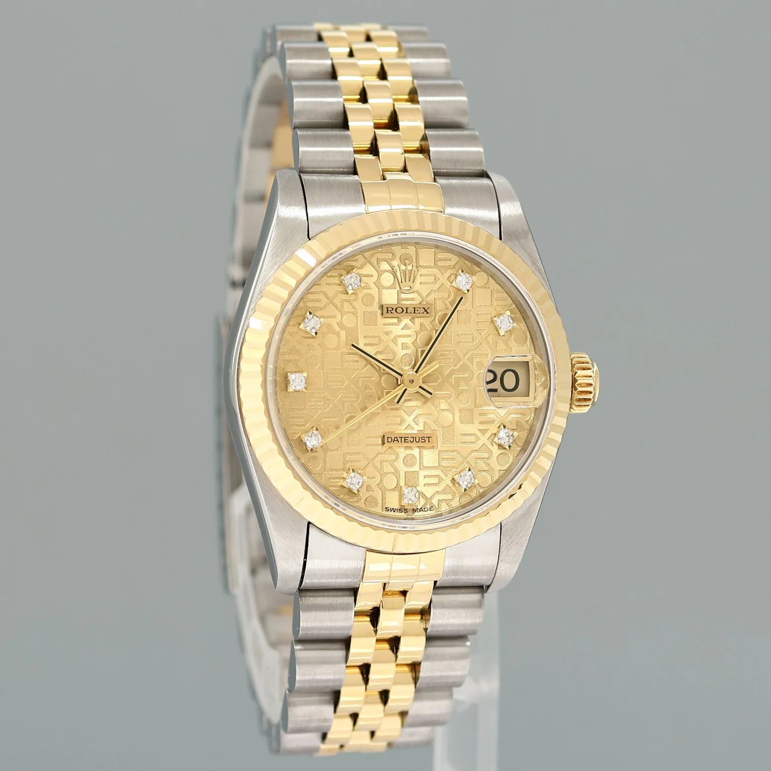 MINT Ladies Rolex 68273 Two Tone 18k Gold Steel 31mm Champagne Diamond Watch - Image 3