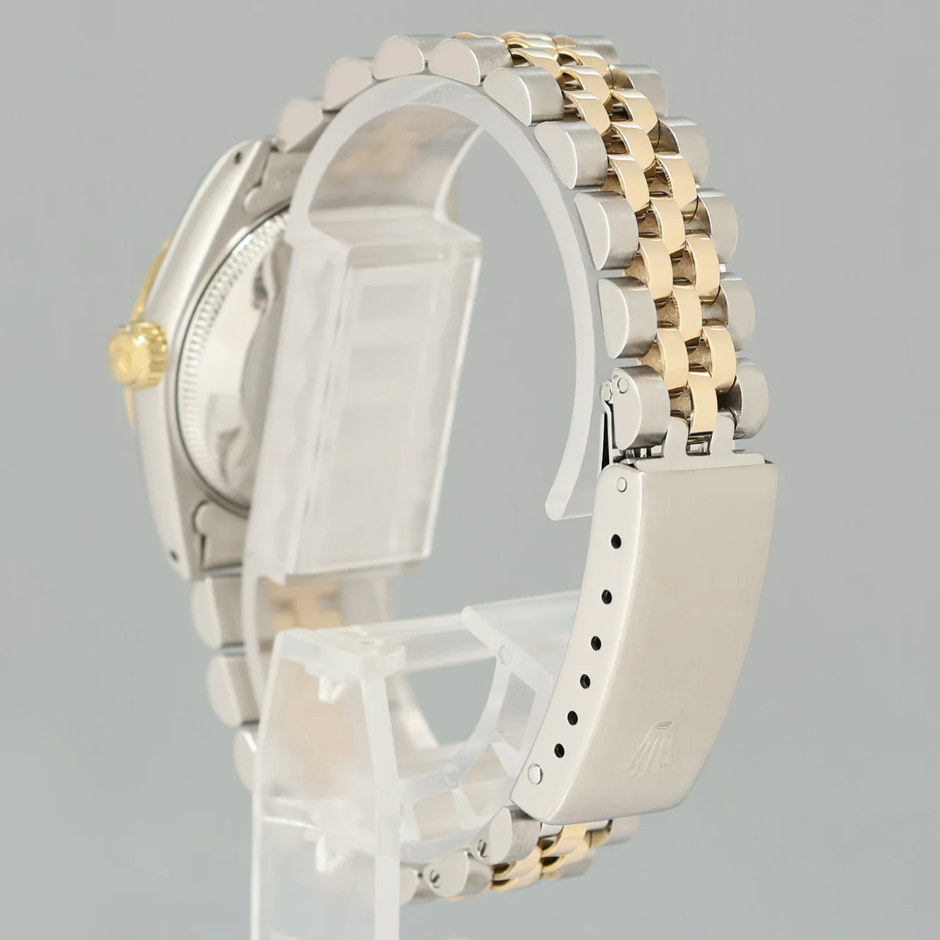 Ladies Rolex 68273 Two Tone Jubilee Yellow Gold Steel 31mm Green Diamond Dial Watch - Image 4