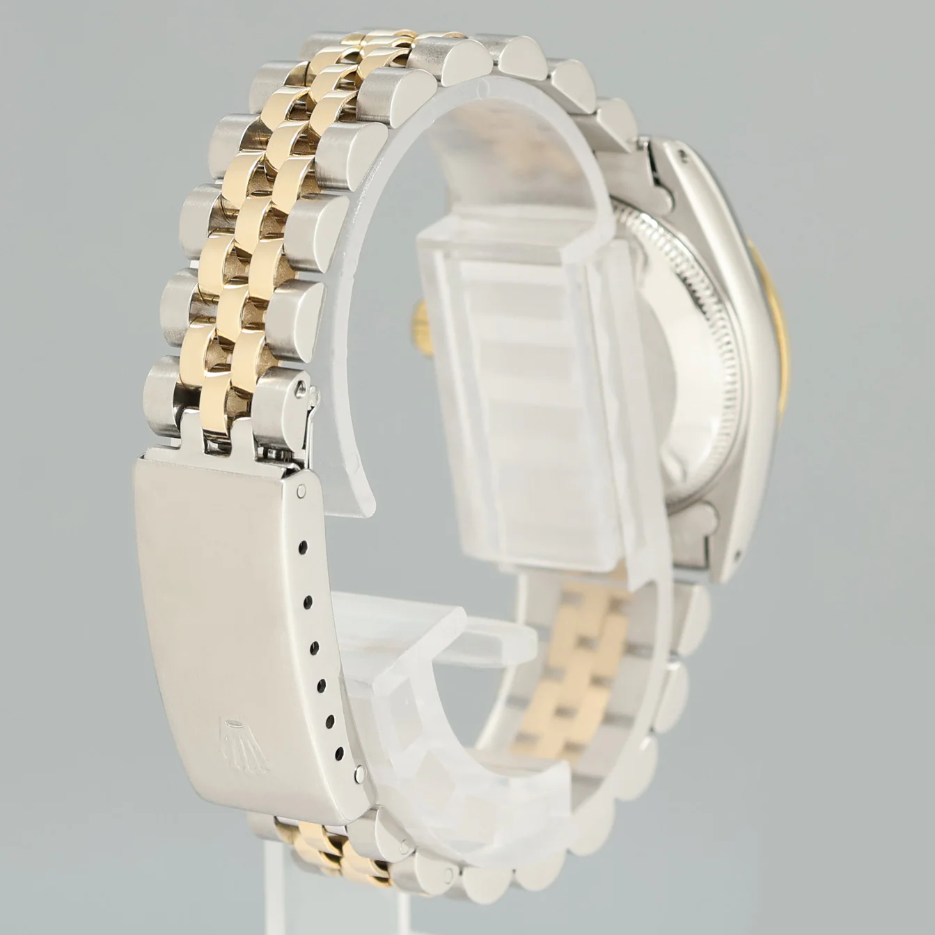 Ladies Rolex 68273 Two Tone Jubilee Yellow Gold Steel 31mm Green Diamond Dial Watch - Image 6