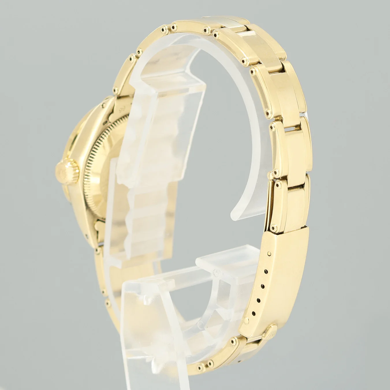 Ladies Rolex DateJust 26mm 6719 Yellow Gold Champagne Diamond Watch Box - Image 4