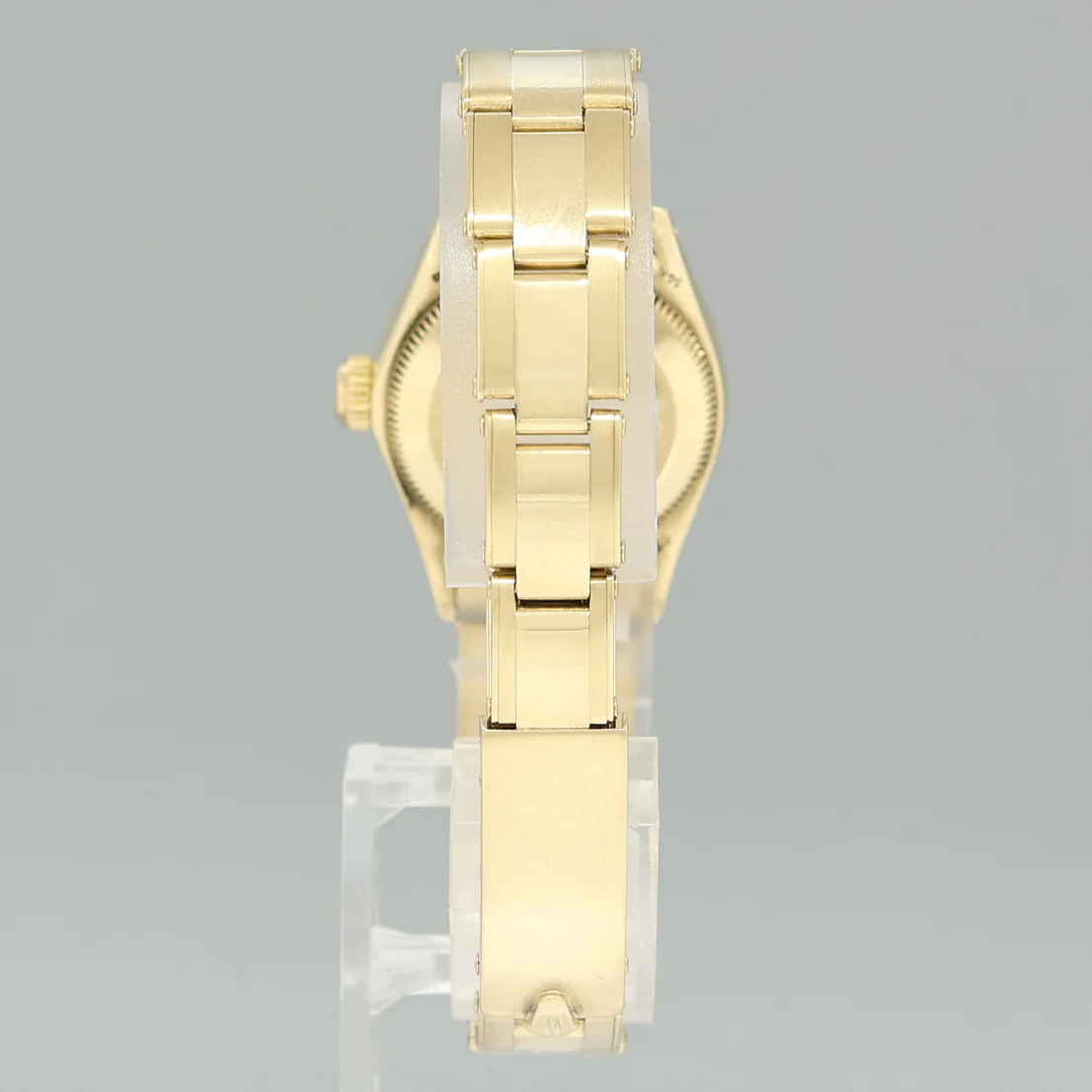 Ladies Rolex DateJust 26mm 6719 Yellow Gold Champagne Diamond Watch Box - Image 5