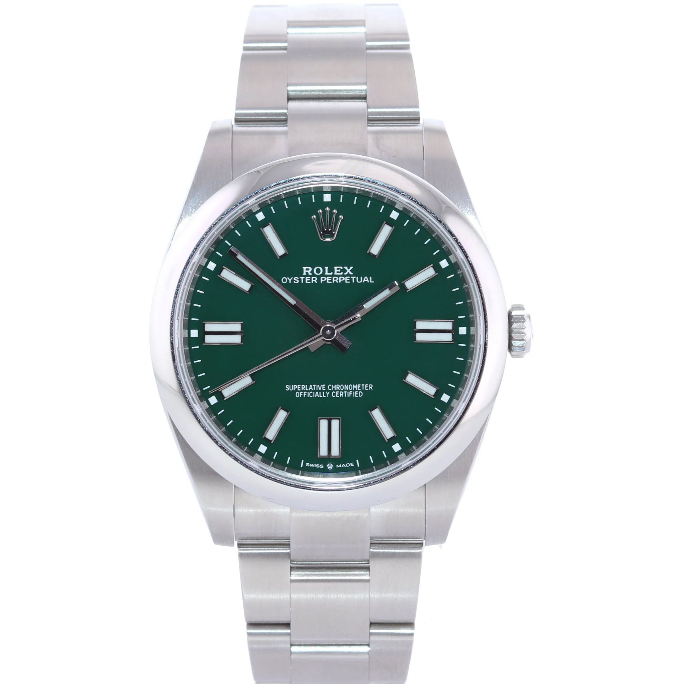 MARCH 2025 NEW PAPERS Rolex 124300 Oyster Perpetual 41mm Green Watch Box - Image 2