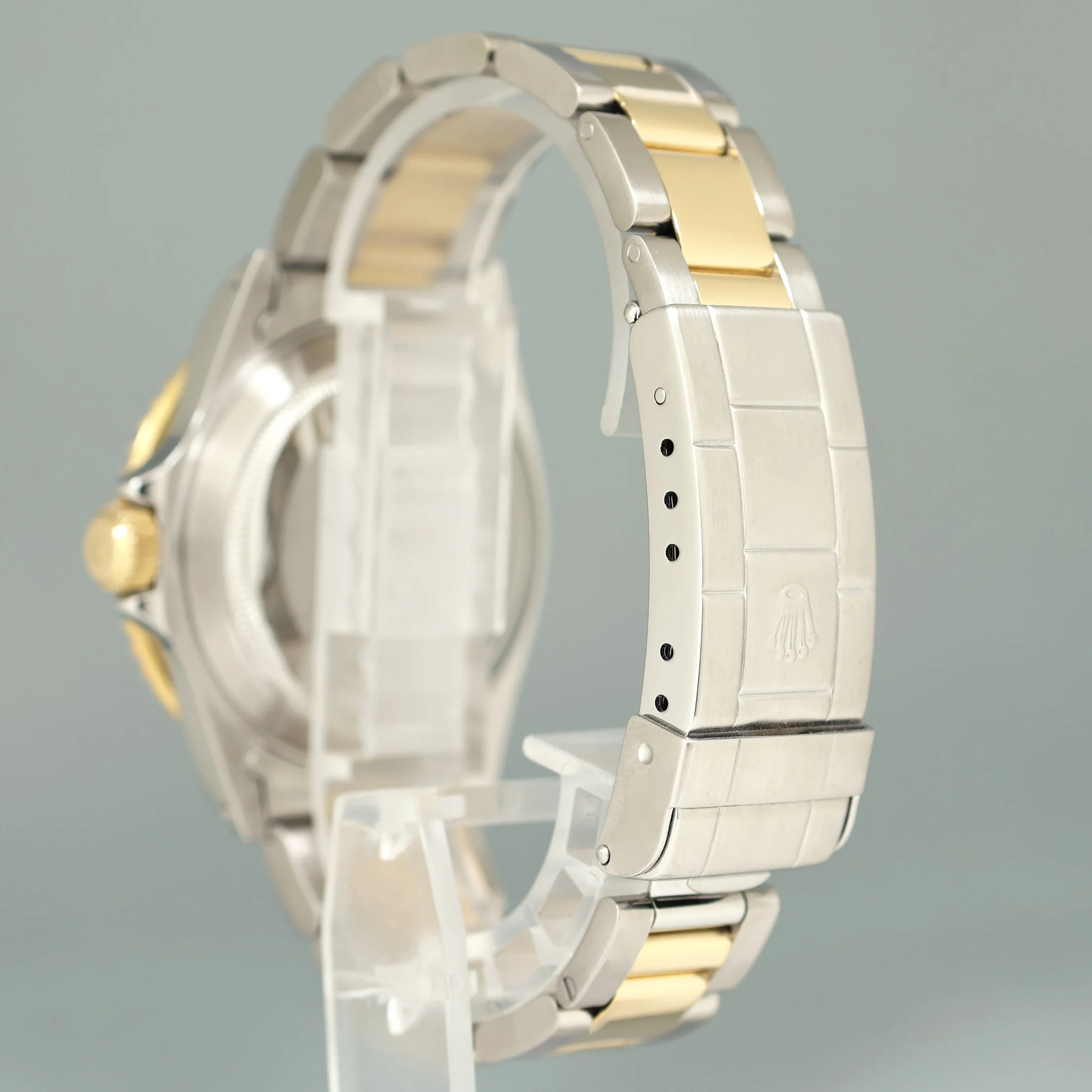 MINT 1999 Rolex Submariner 16613 LB Gold Steel Two Tone Gold Sunburst Blue Watch - Image 4