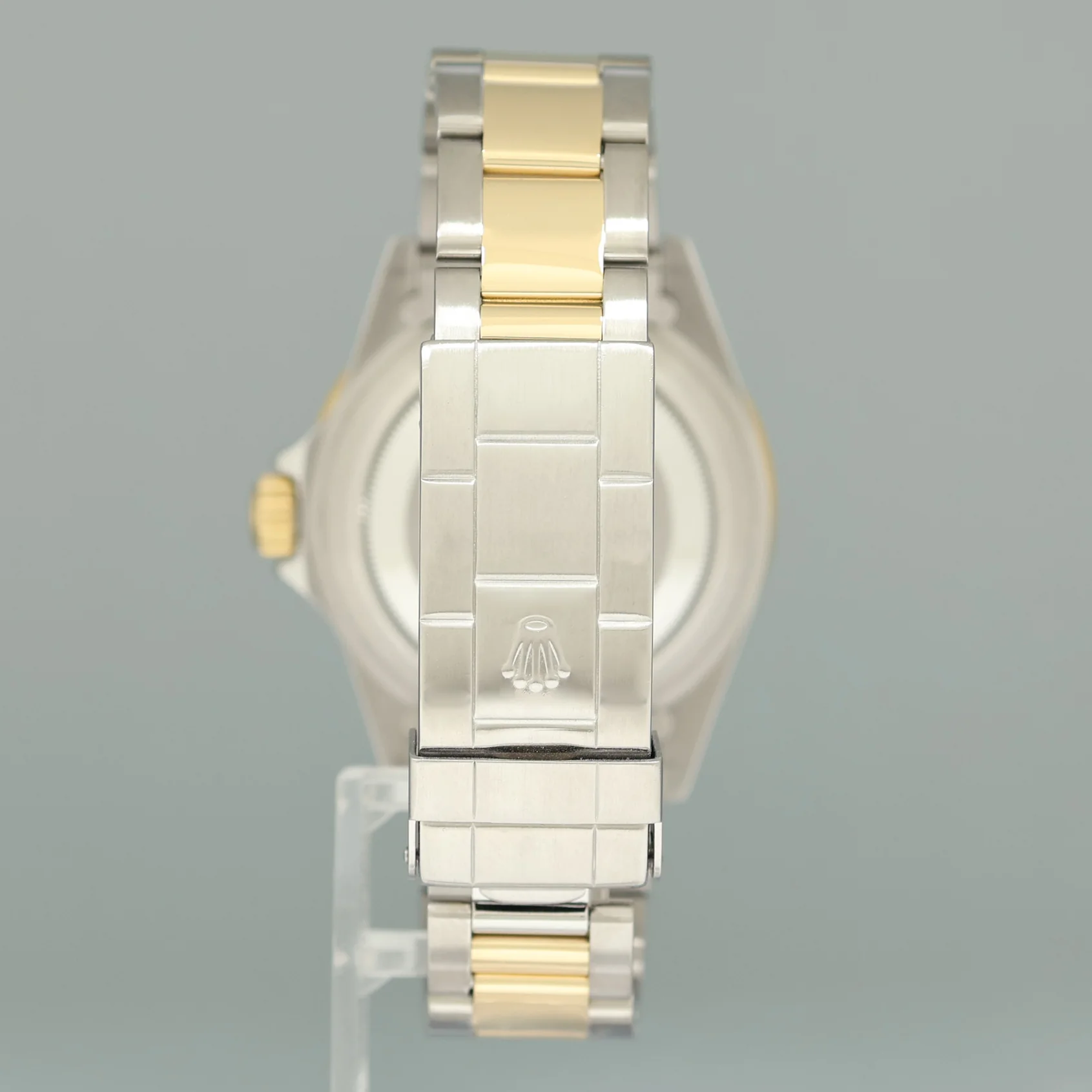 MINT 1999 Rolex Submariner 16613 LB Gold Steel Two Tone Gold Sunburst Blue Watch - Image 5