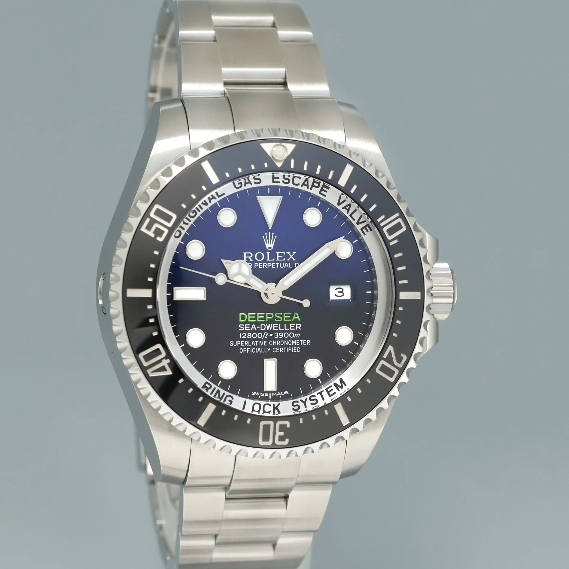 MINT 2015 PAPERS Rolex Sea-Dweller Deepsea James Cameron Blue 116660 44mm Watch - Image 3