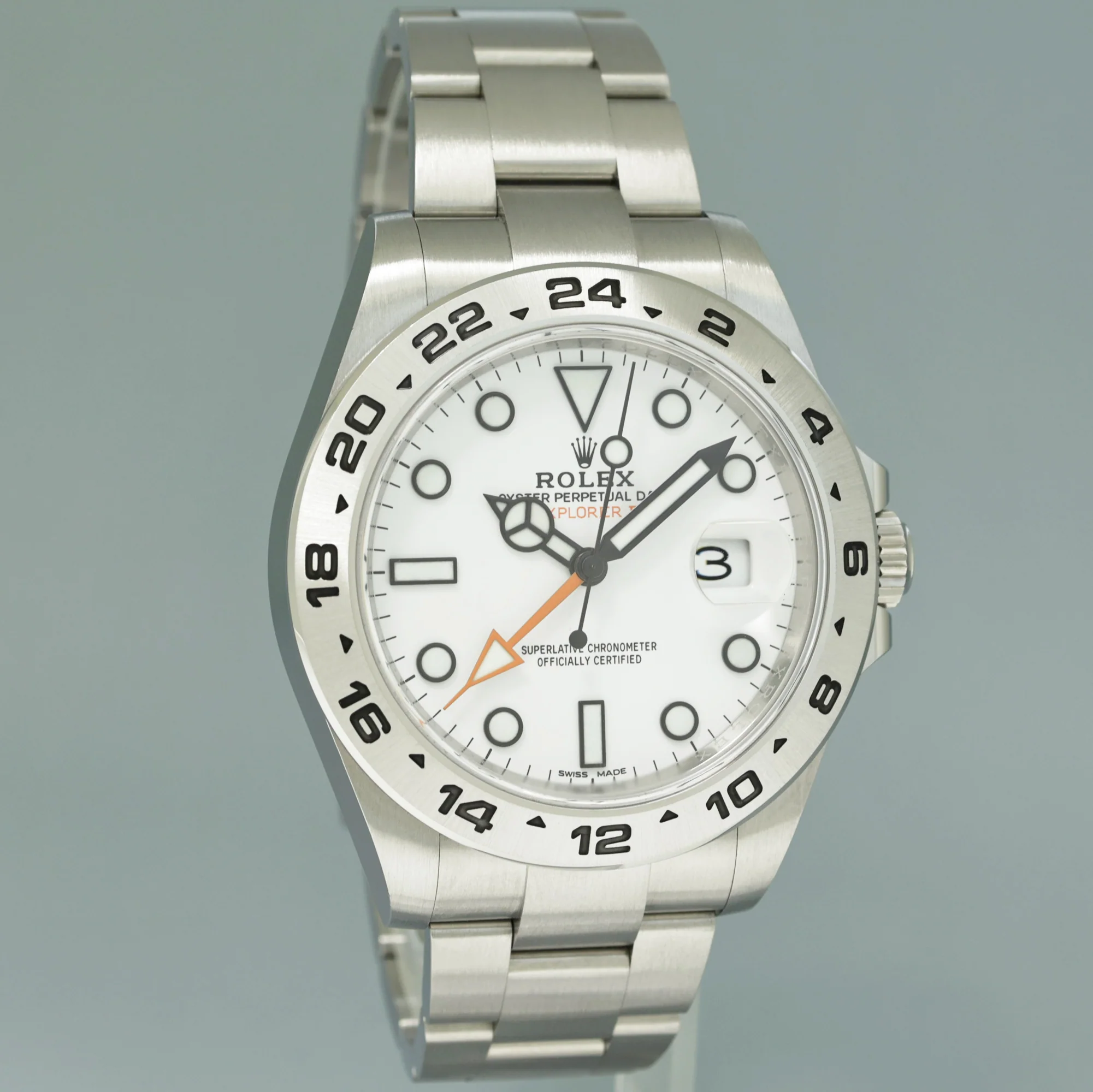 MINT 2019 PAPERS Rolex Explorer II 216570 Polar White Dial Steel 42mm Watch Box - Image 3