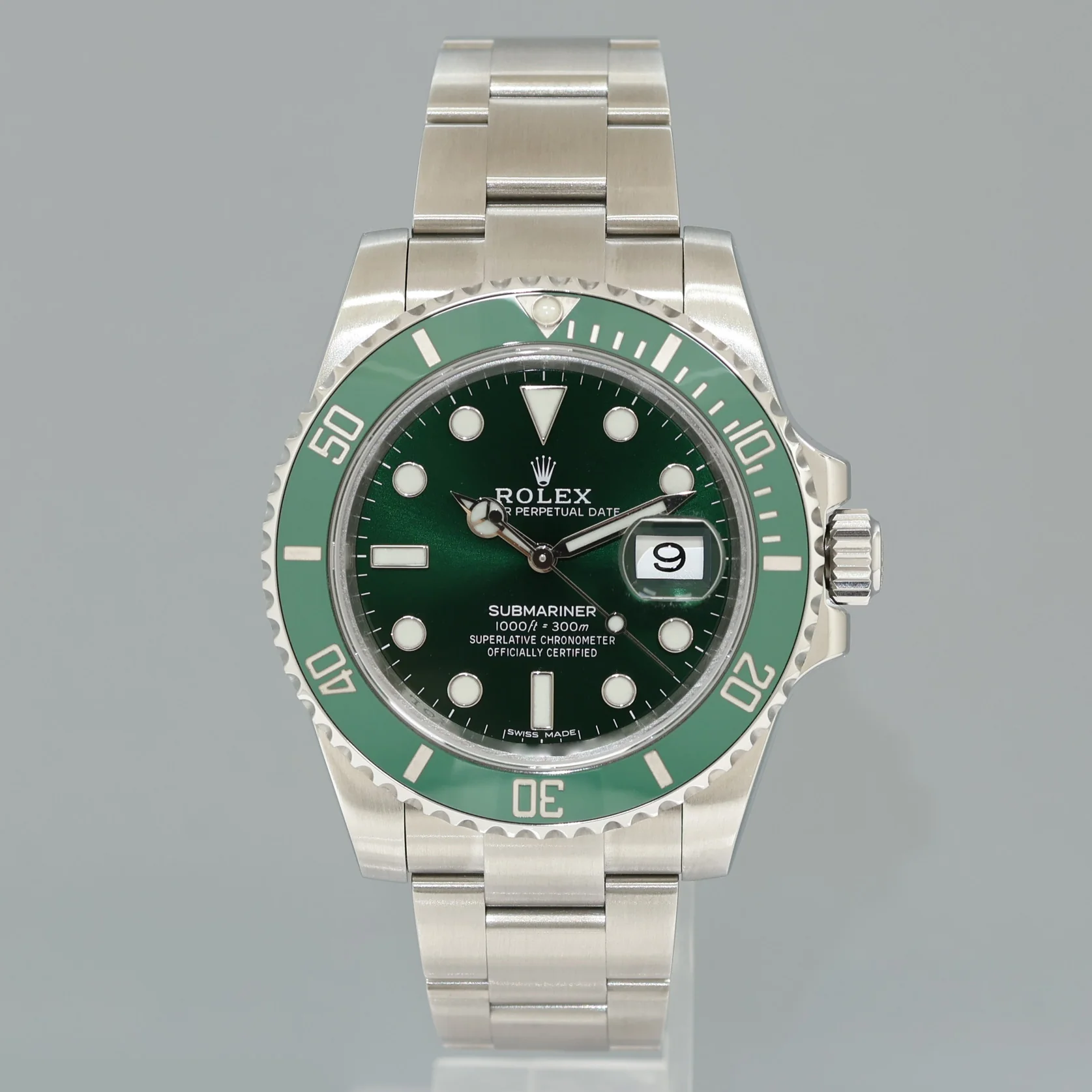 MINT 2018 PAPERS Rolex Submariner Hulk 116610LV Green Dial Ceramic Watch Box - Image 2