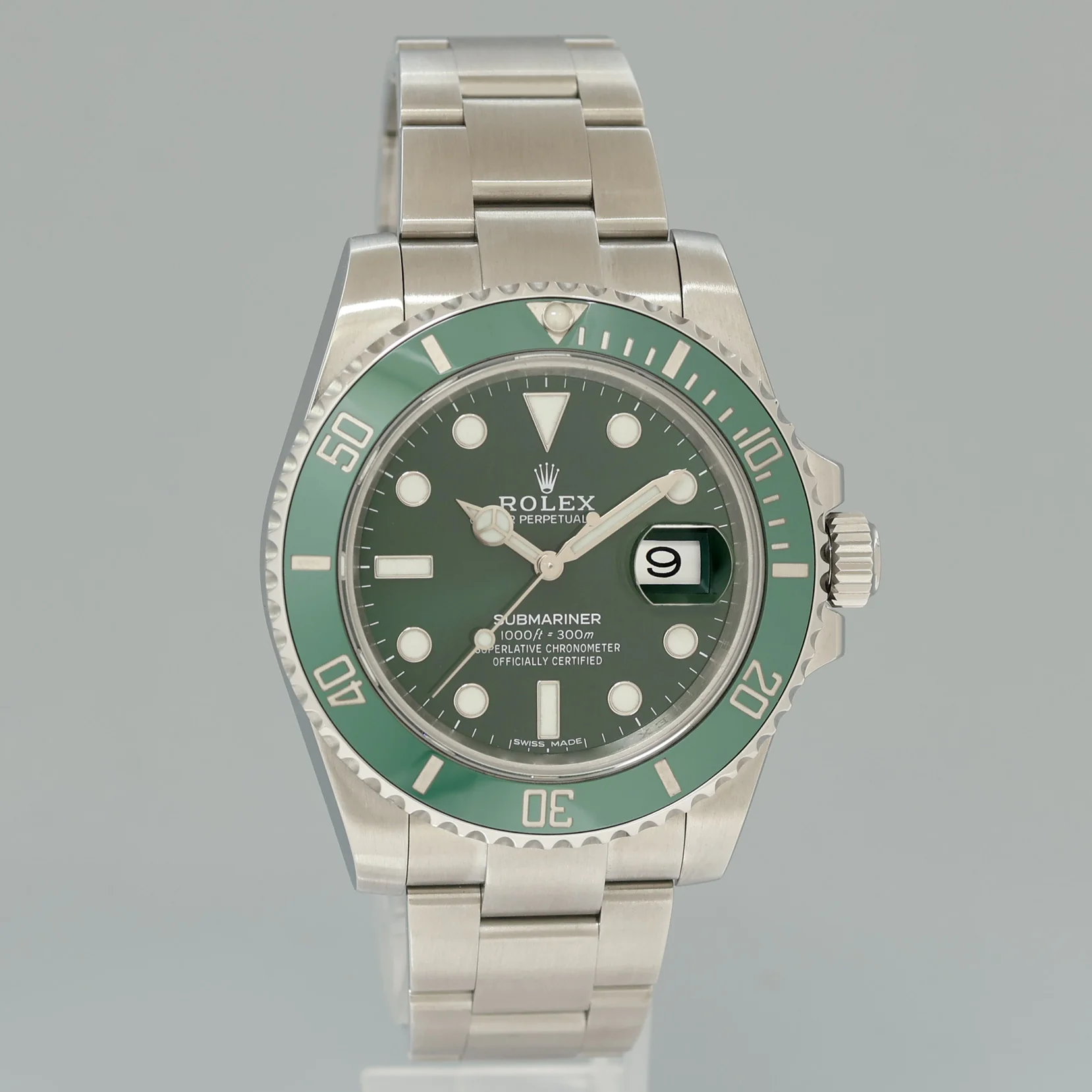 MINT 2018 PAPERS Rolex Submariner Hulk 116610LV Green Dial Ceramic Watch Box - Image 3